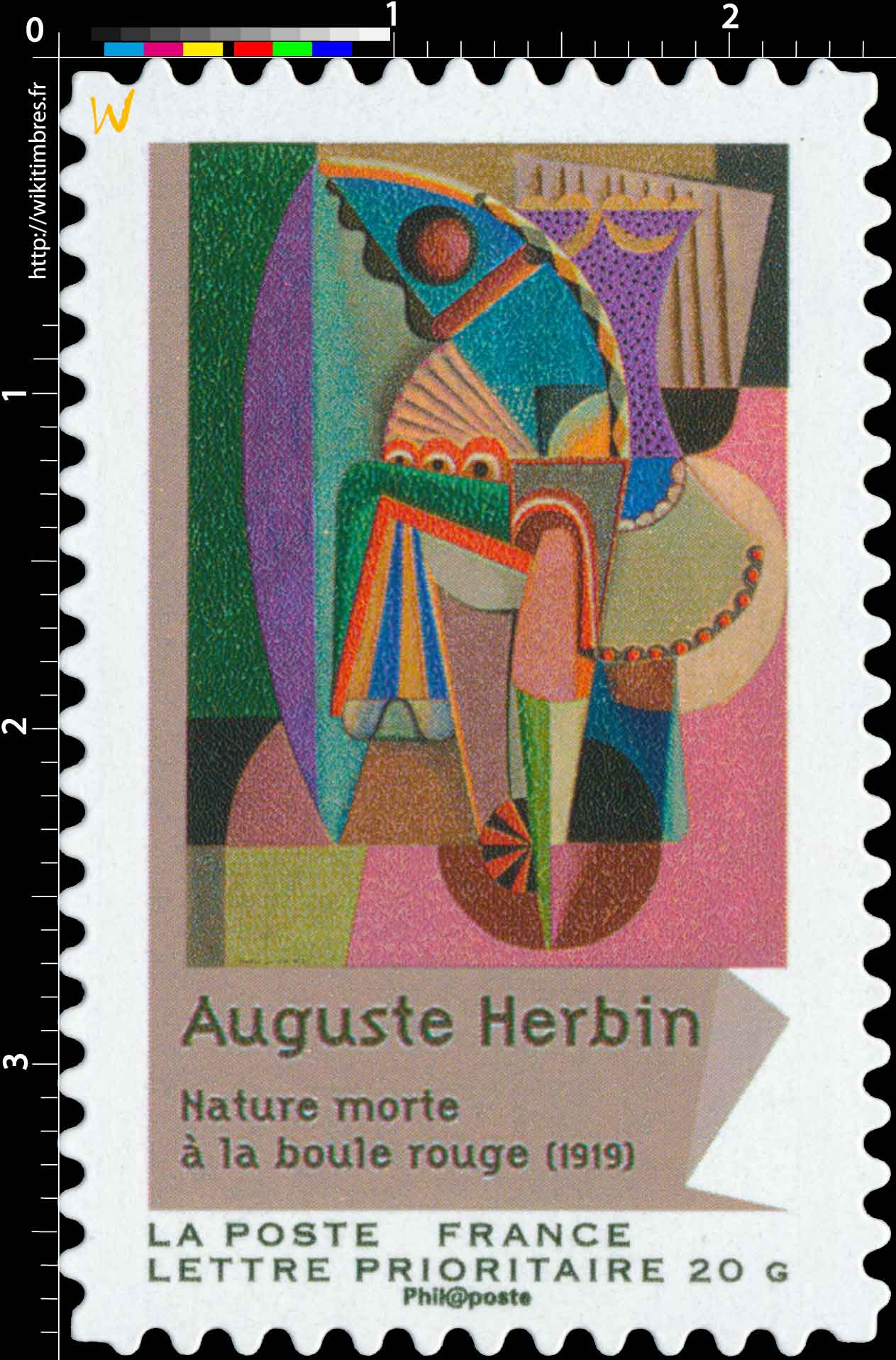 Auguste Herbin nature morte à la boule rouge (1919)