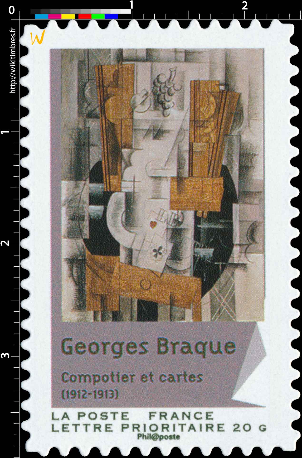 Georges Braque Compotier et cartes (1912-1913)