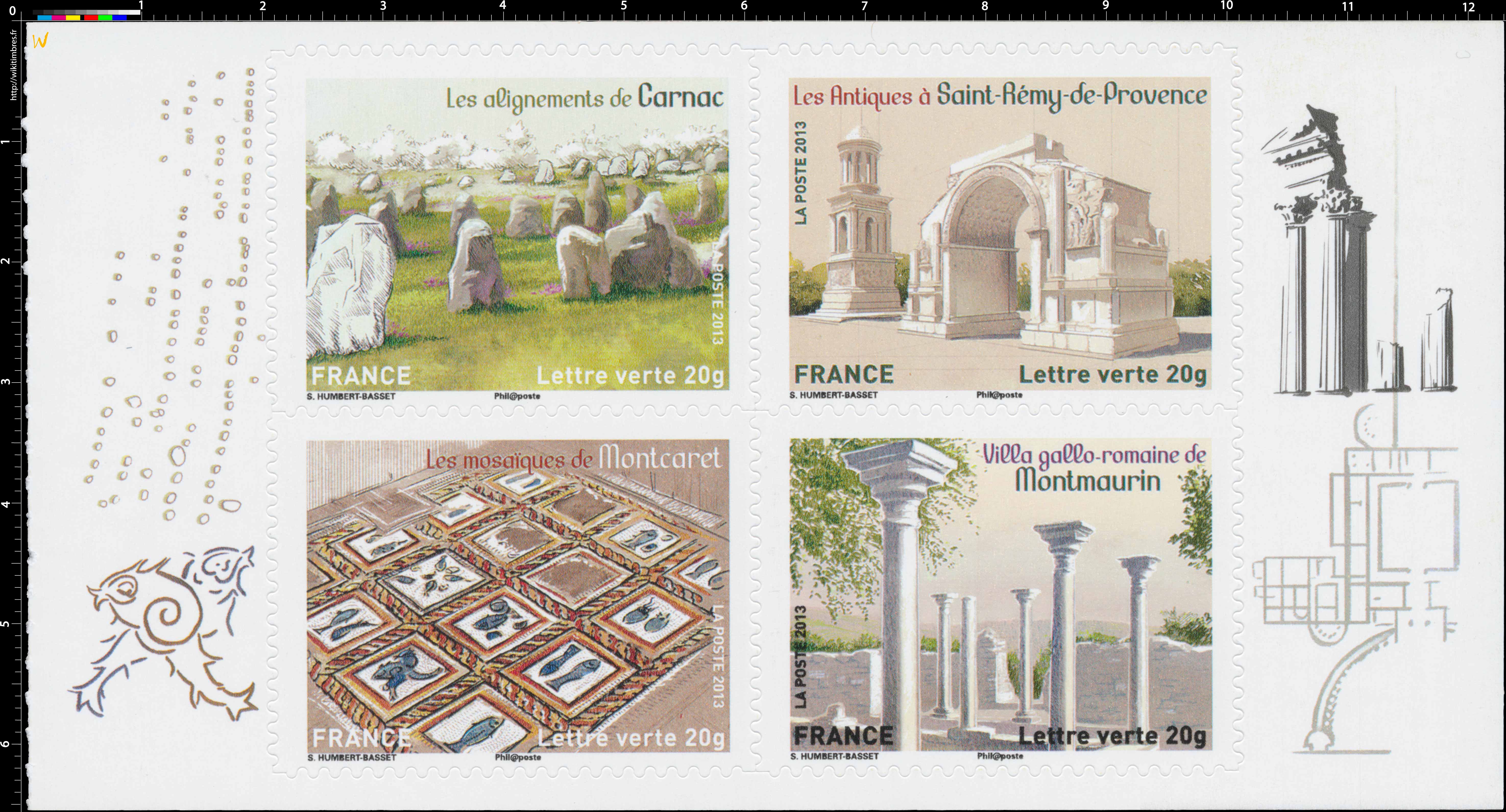 2013 Feuille « Patrimoine de France »