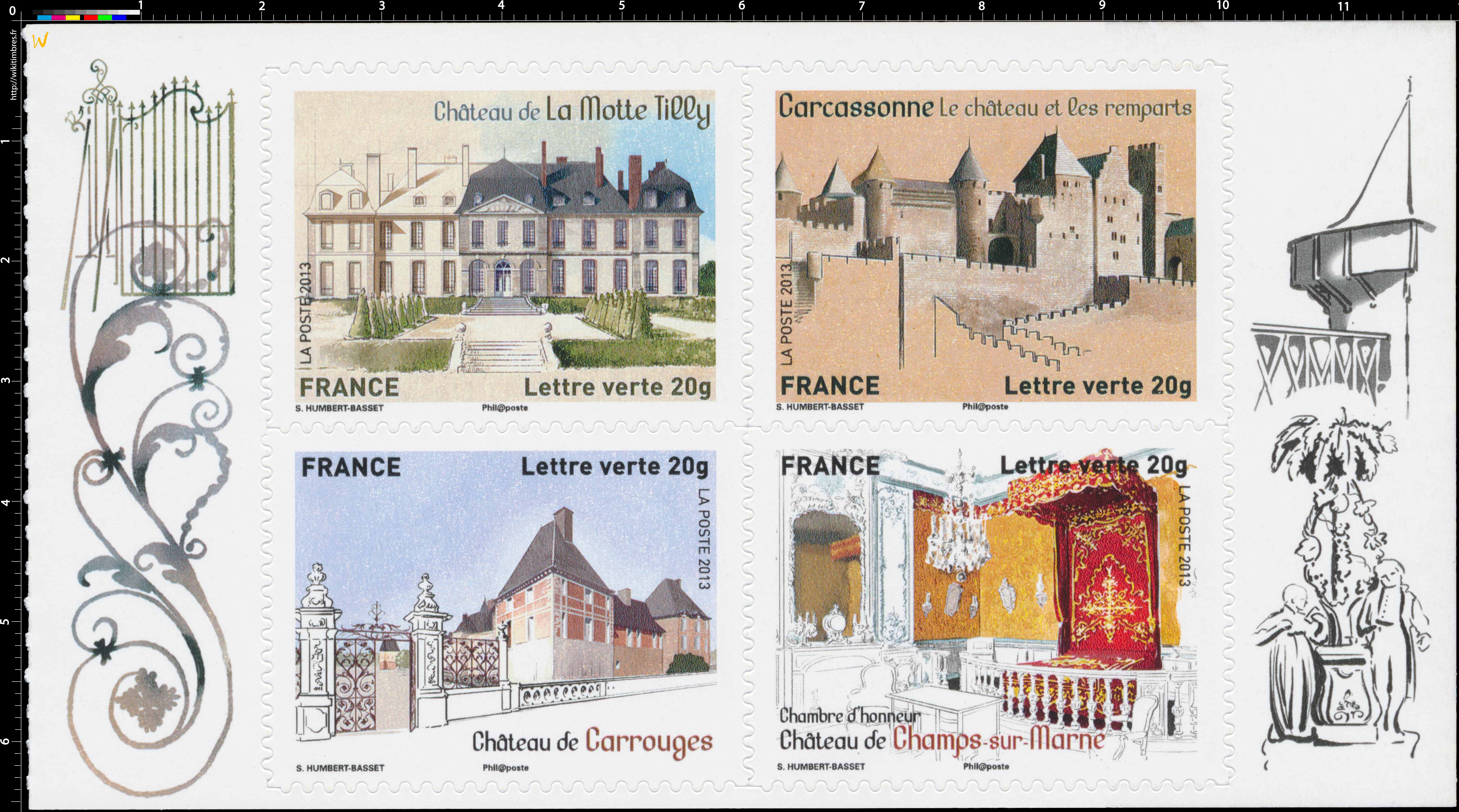 2013 Feuille « Patrimoine de France »