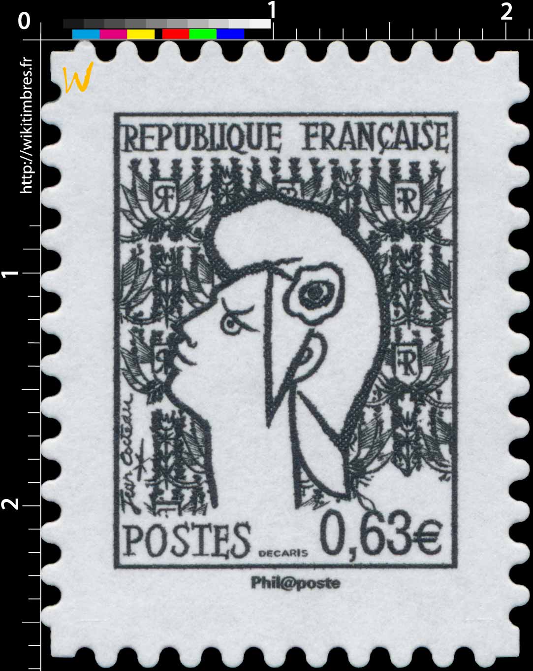 Sans légende particulière - type Marianne de Cocteau