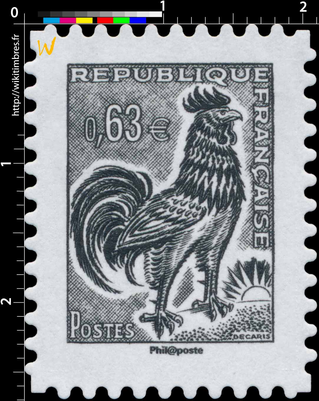 Sans légende particulière - Type coq de Decaris