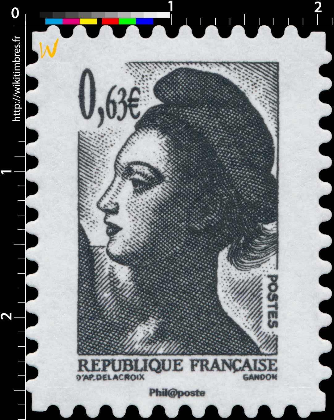 Sans légende particulière - type liberté de Gandon