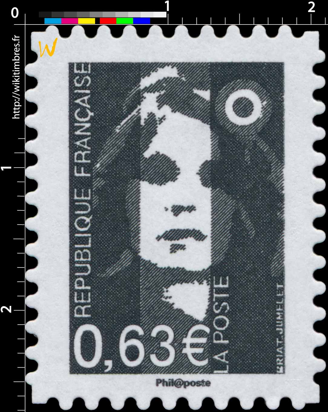 Sans légende particulière - type Marianne de Briat