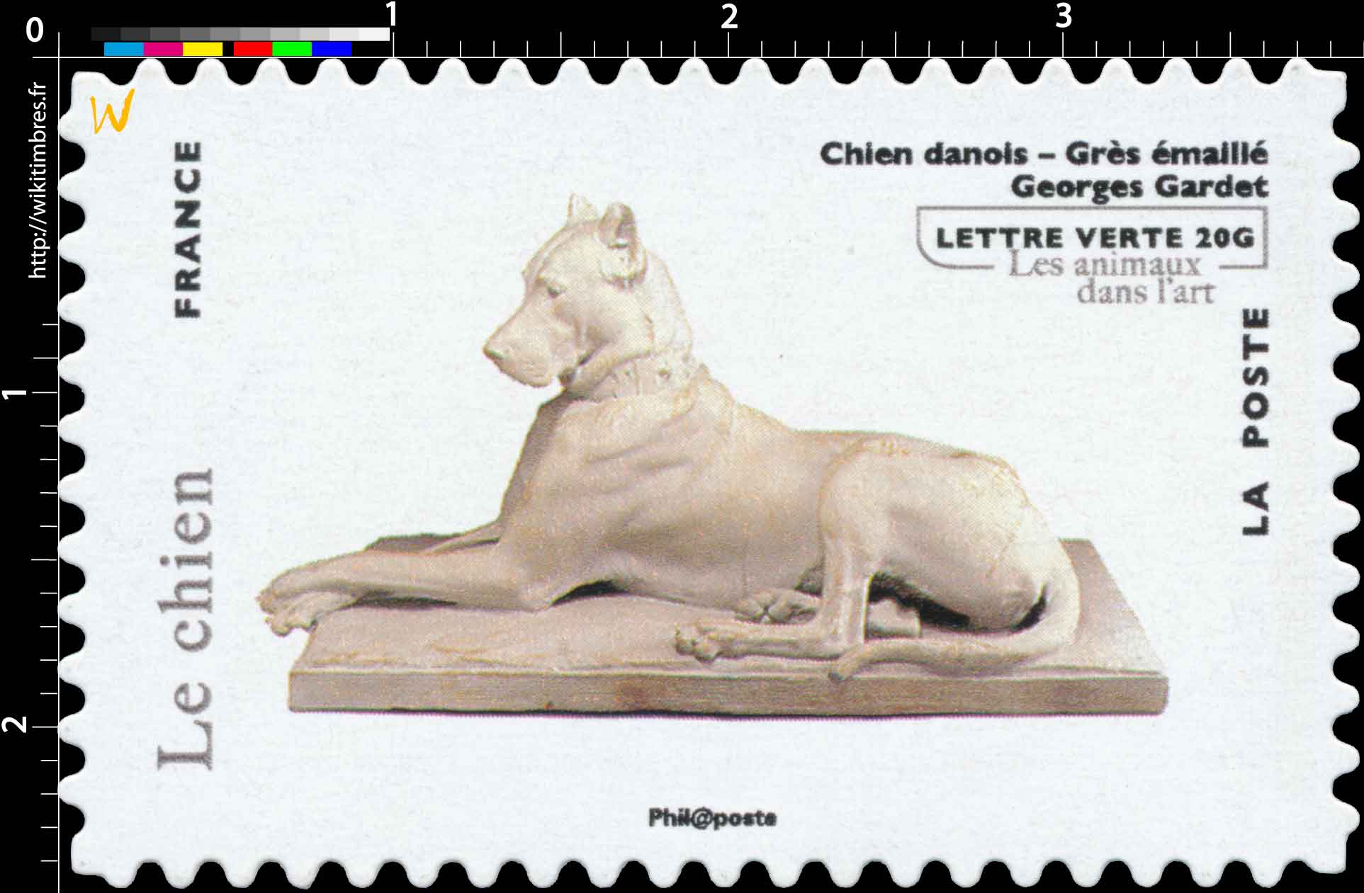 Le chien - Chien danois - Grès émaillé - Georges Gardet - Les animaux dans l'art