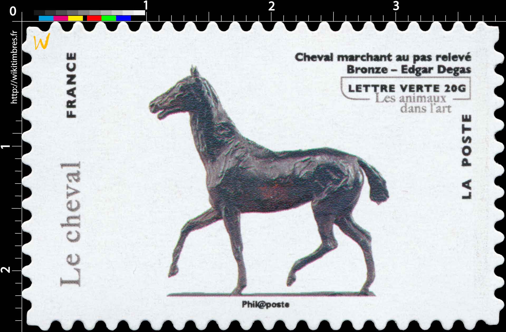 Le cheval - Cheval marchant au pas relevé - Bronze - Edgar Degas - les animaux dans l'art