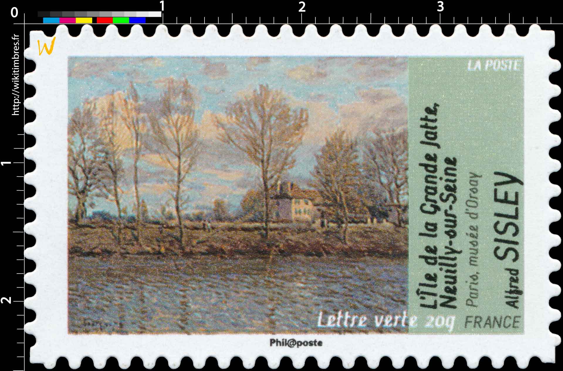 L'île de la Grande Jatte, Neuilly sur Seine Paris musée d'Orsay Alfred Sisley