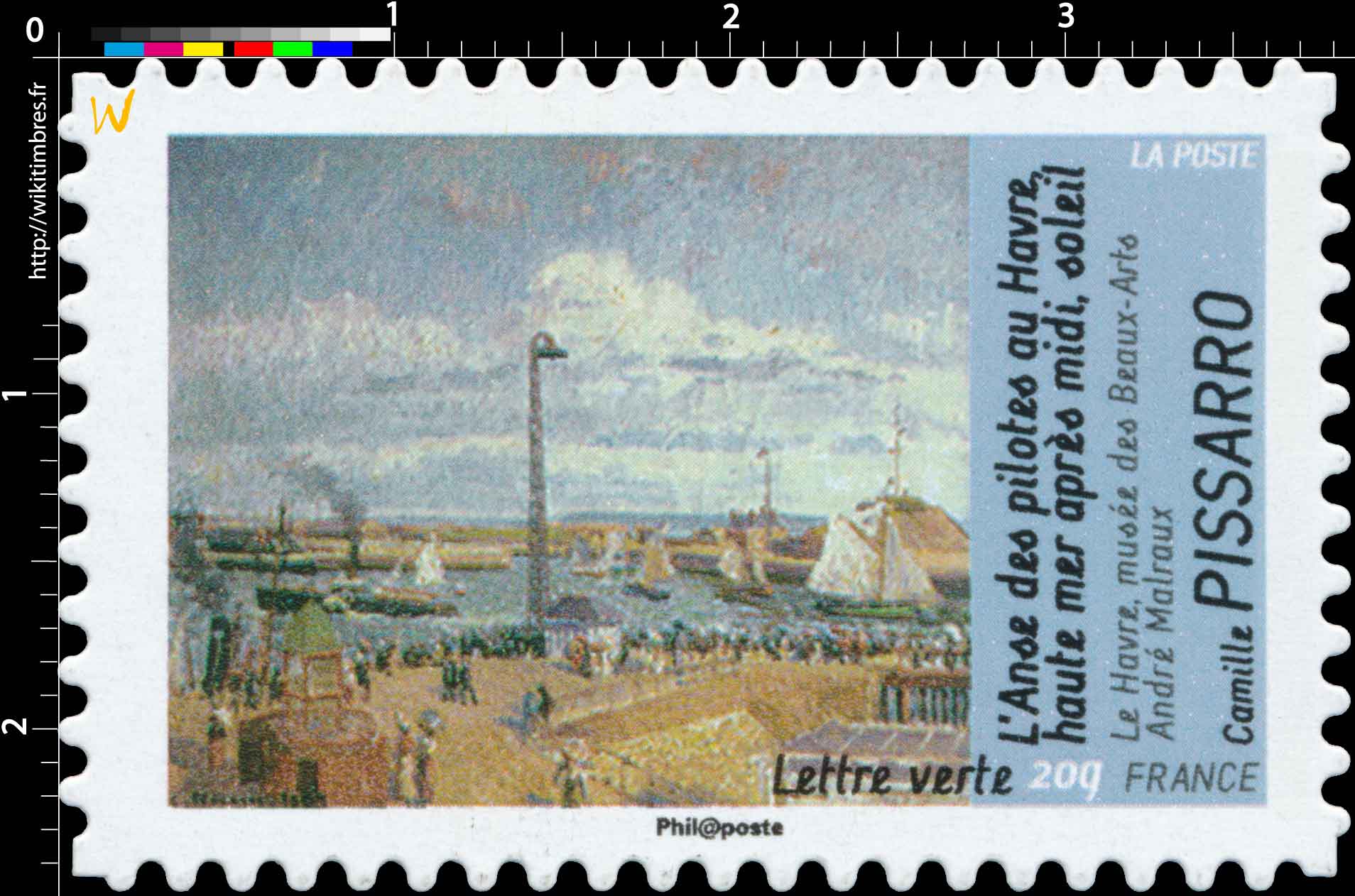 L'Anse des pilotes au Havre haute mer après midi soleil Le havre musée des beaux arts André Malraux Camille Pissarro 