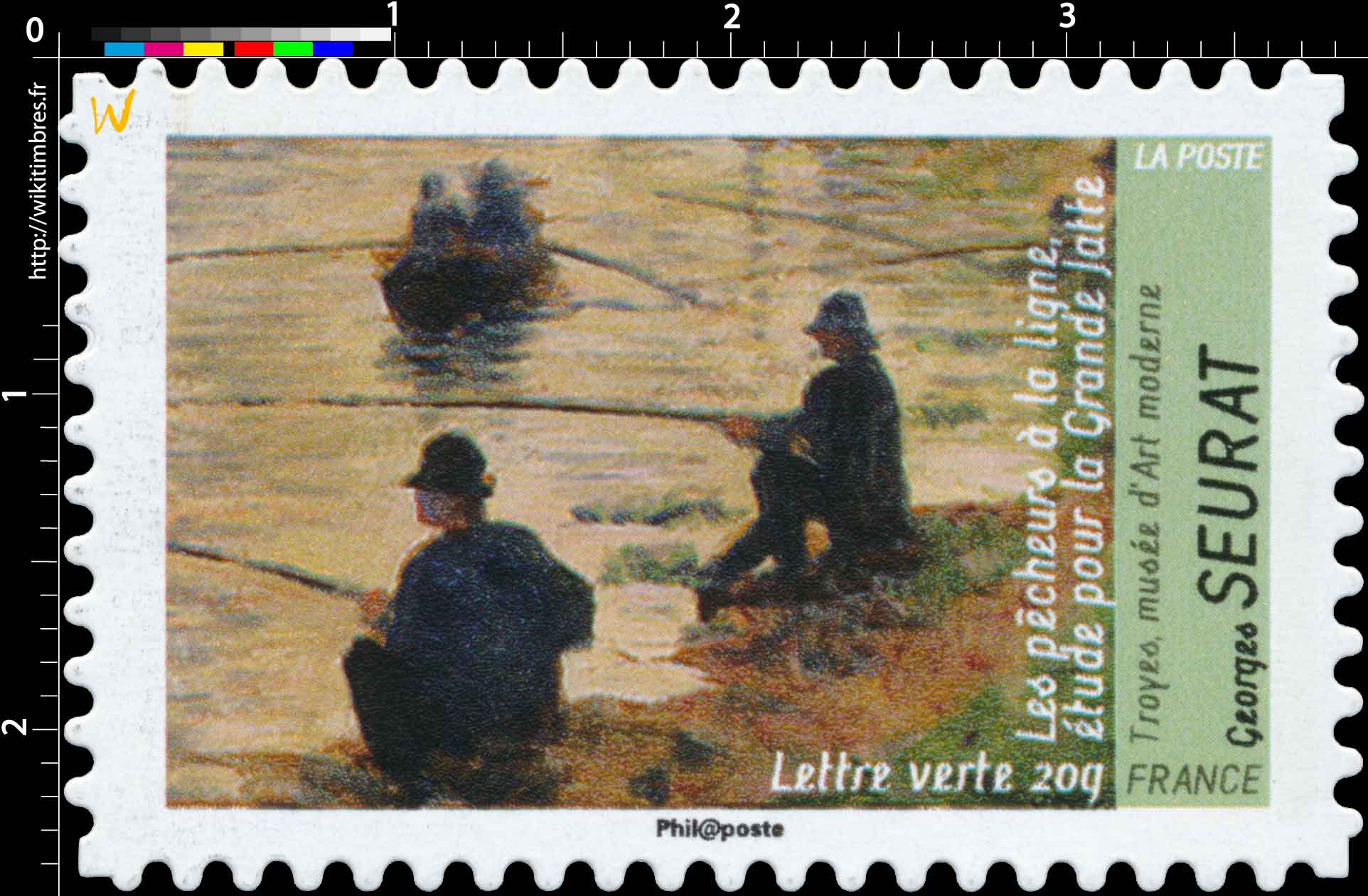 Les pêcheurs à la ligne étude pour la grande Jatte Troyes musée d'Art moderne Georges Seurat