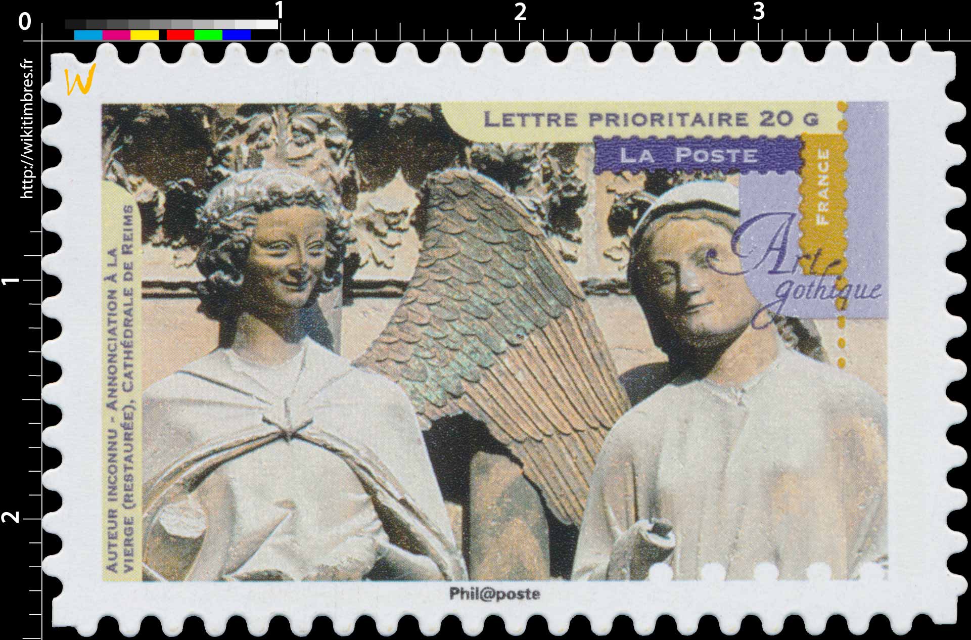 2013 Art Gothique. Annonciation à la Vierge (restaurée) – Cathédrale de Reims