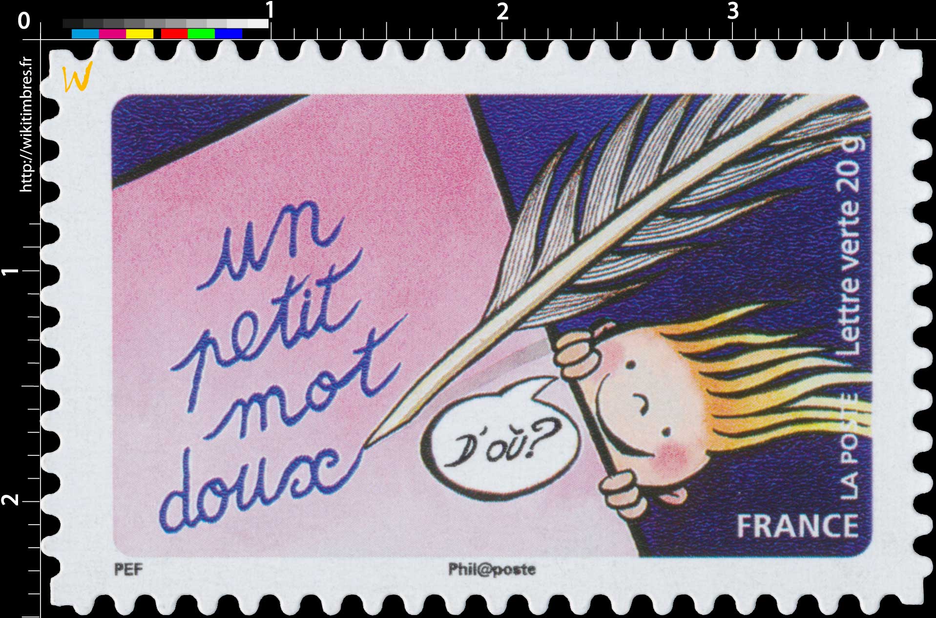 2014 Un petit mot doux, d'où ?