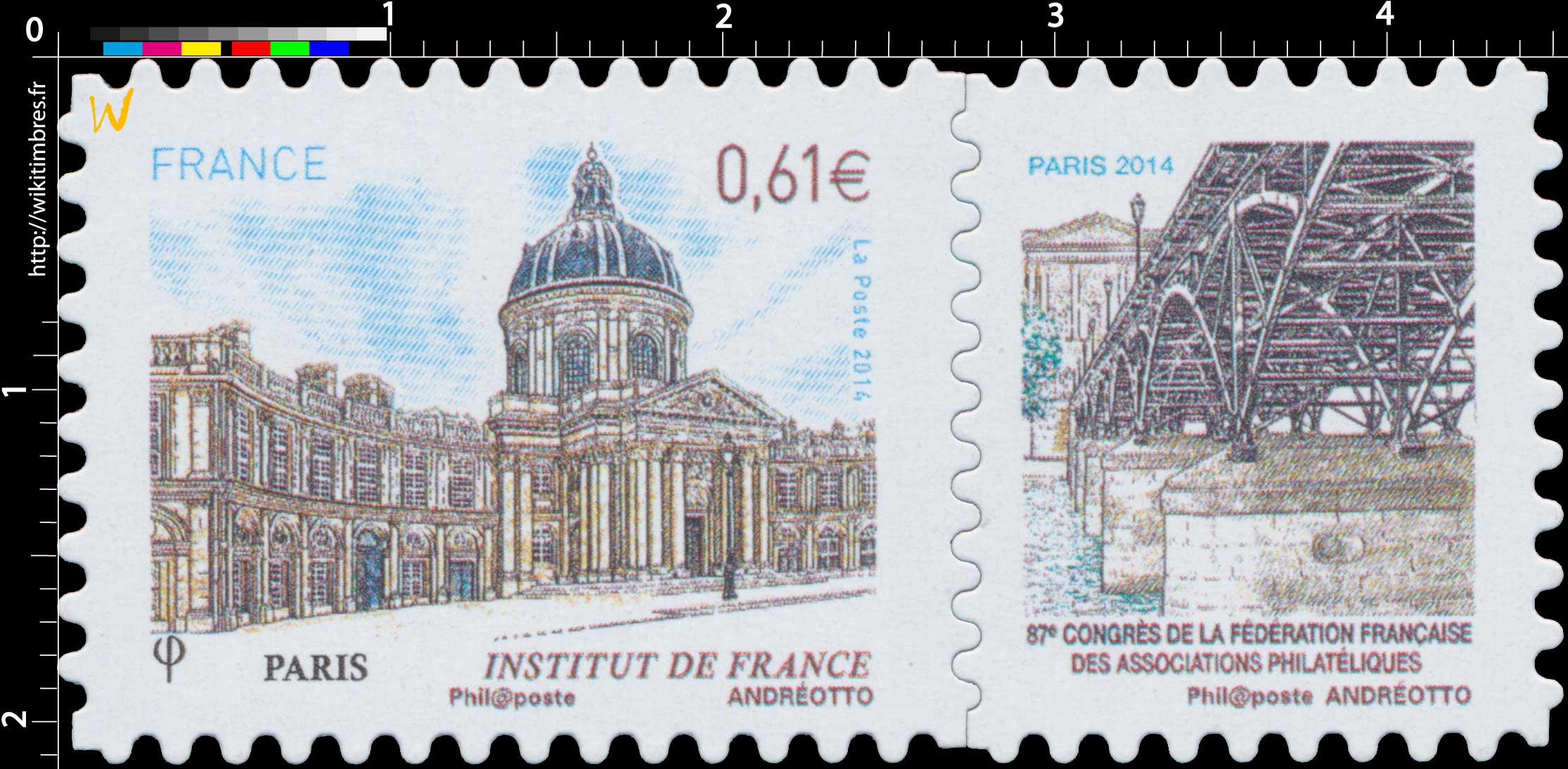 2014 Institut de France -Paris - 87e congrès de la Fédération française des associations philatéliques 