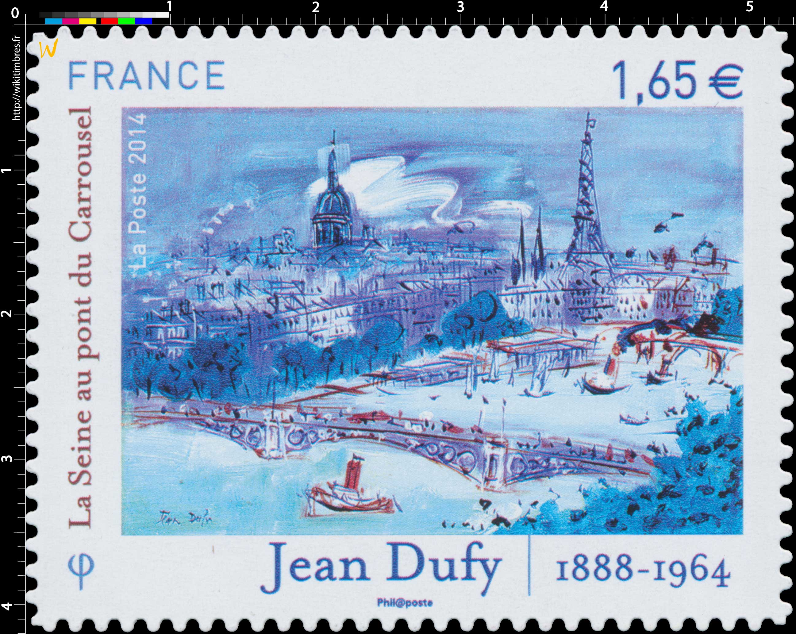 2014 Jean Dufy - 1888 - 1964 La Seine au pont du Carrousel