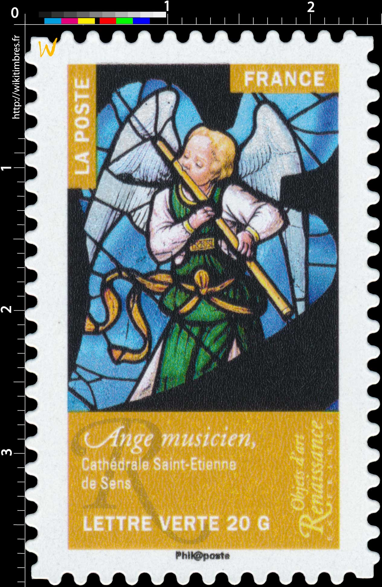 2014 Objets d'art  –  Renaissance en France  –  Ange musicien, Cathédrale Saint-Etienne de Sens