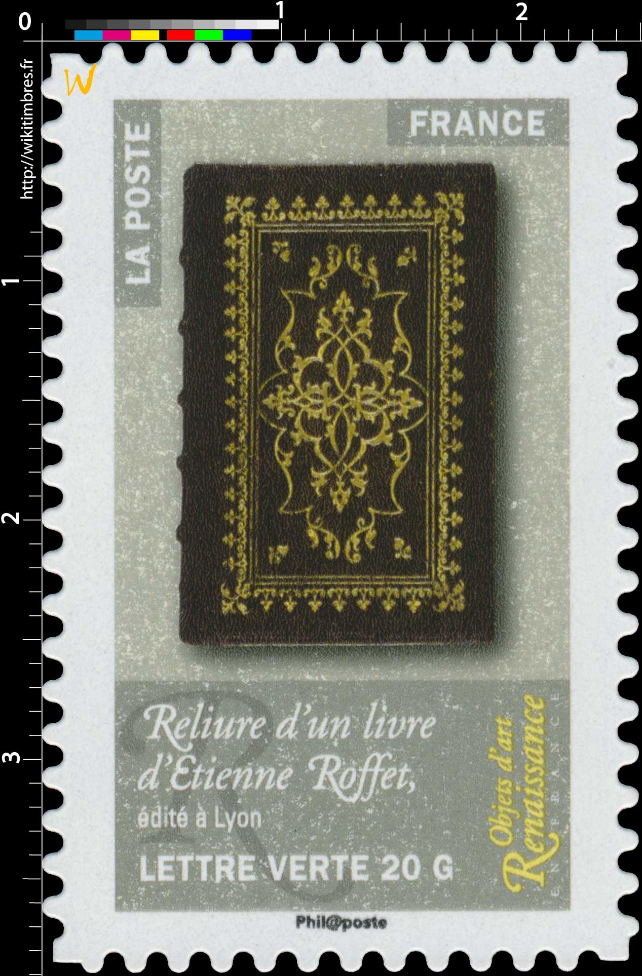 2014 Objets d'art  –  Renaissance en France  –  Reliure d'un livre d'Etienne Roffet, édité à Lyon