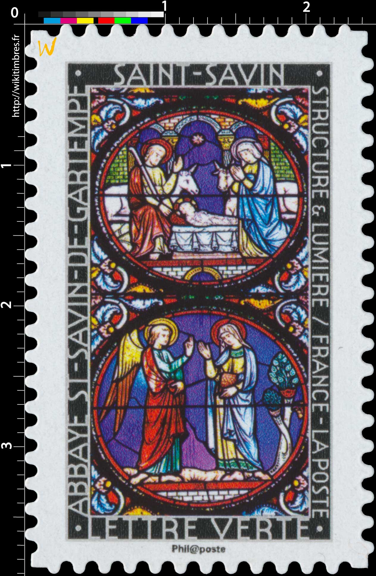 2016 Structure et lumière . Abbaye de St-Savin-de-Gartempe . Saint-Savin