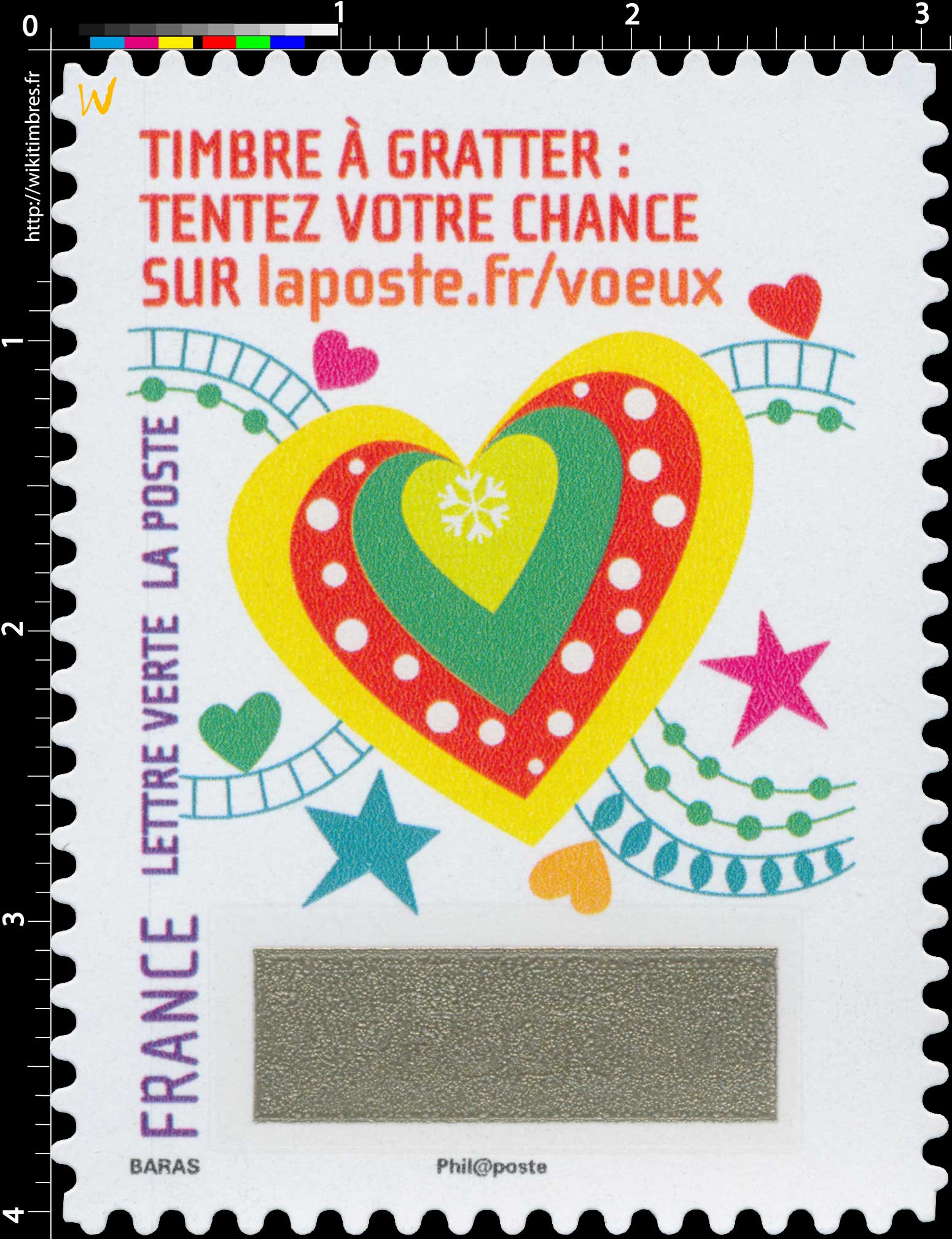 2016 Le Timbre à gratter : tentez votre chance sur laposte.fr/voeux