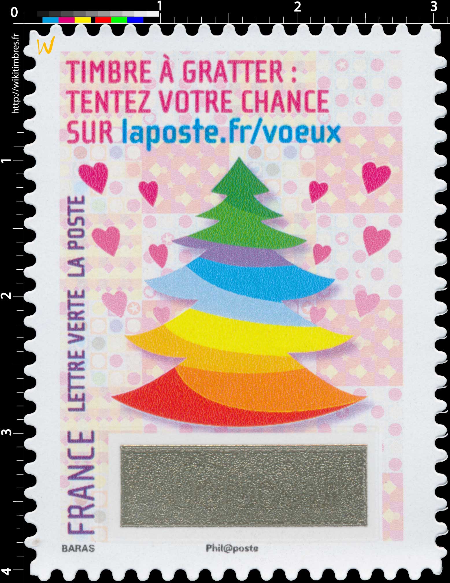 2016 Le Timbre à gratter : tentez votre chance sur laposte.fr/voeux