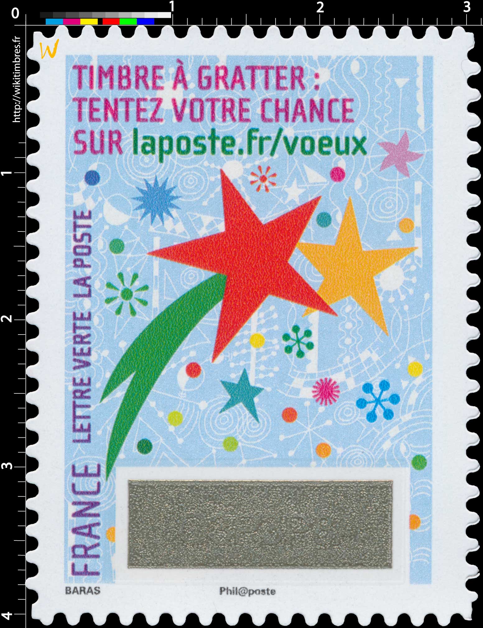 2016 Le Timbre à gratter : tentez votre chance sur laposte.fr/voeux