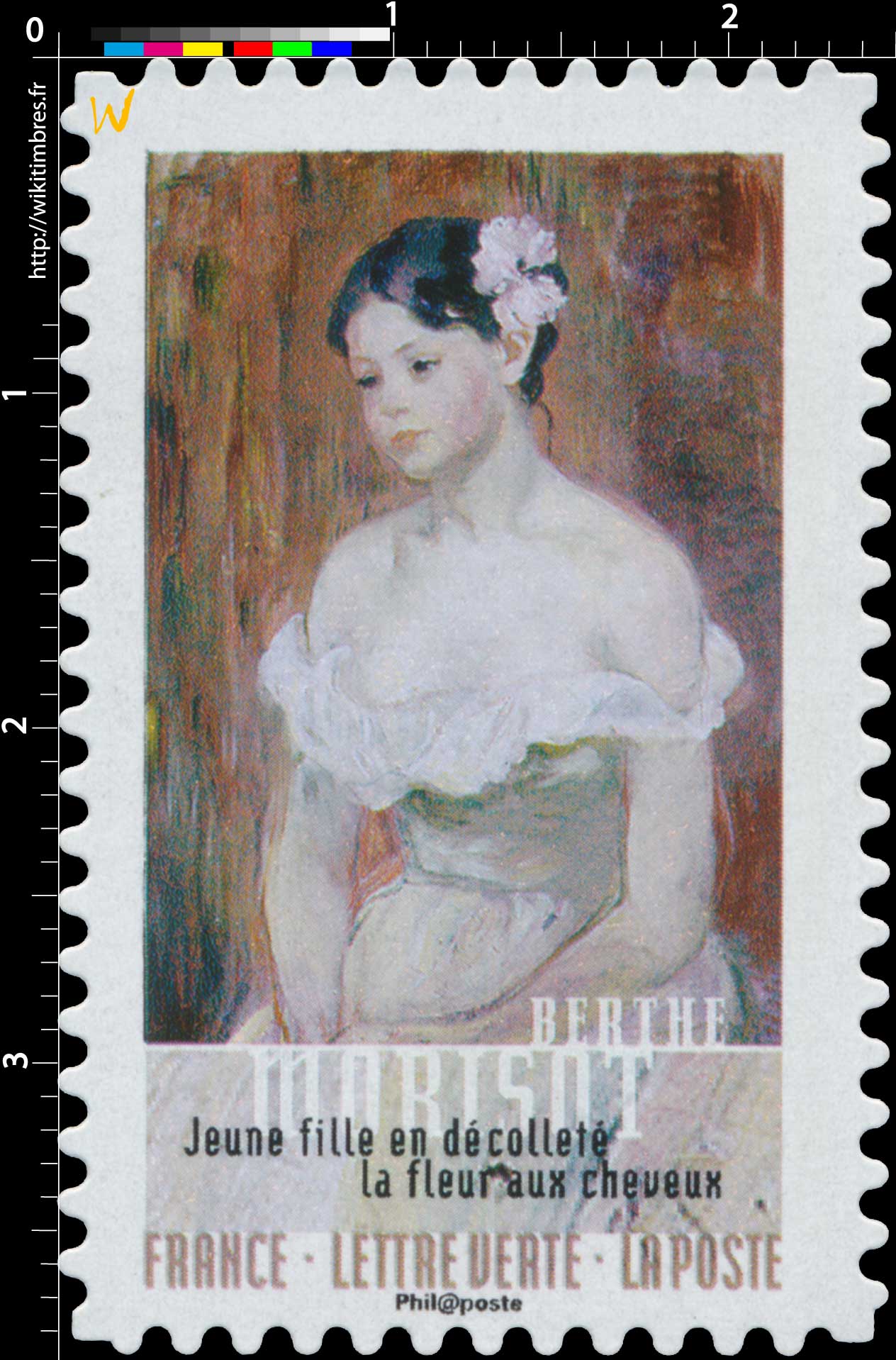 2016 Berthe Morisot - Jeune fille en décolleté, la fleur aux cheveux
