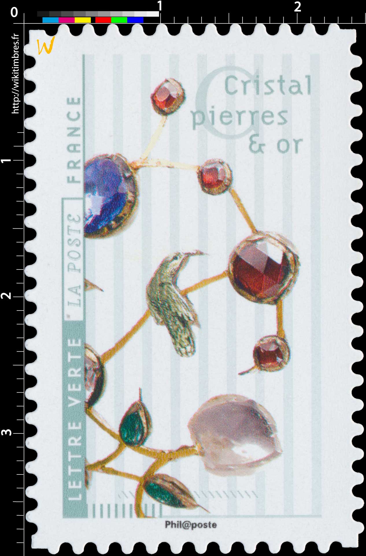 2017 Cristal pierres et or