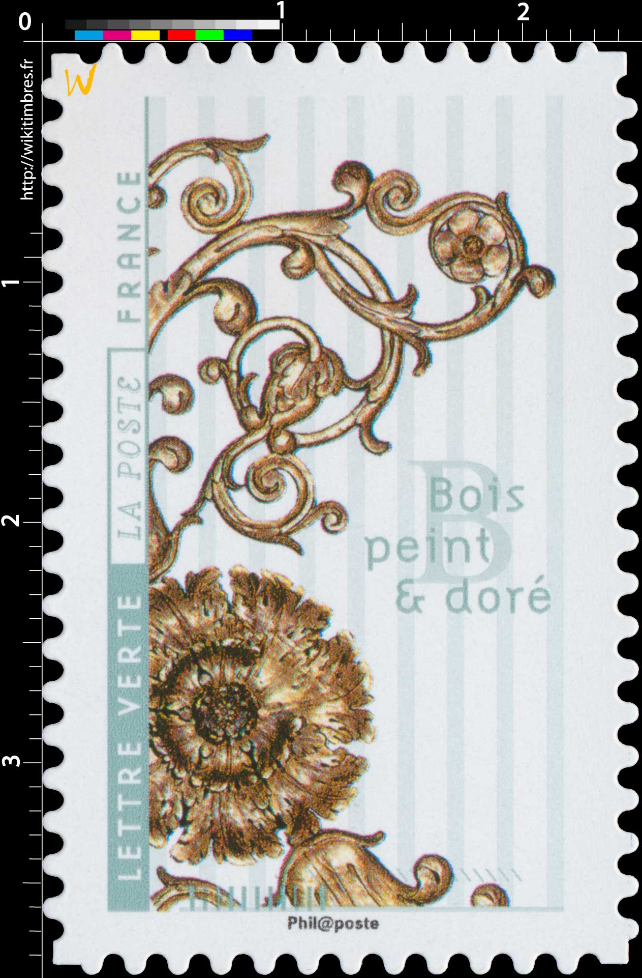 2017 Bois peint et doré