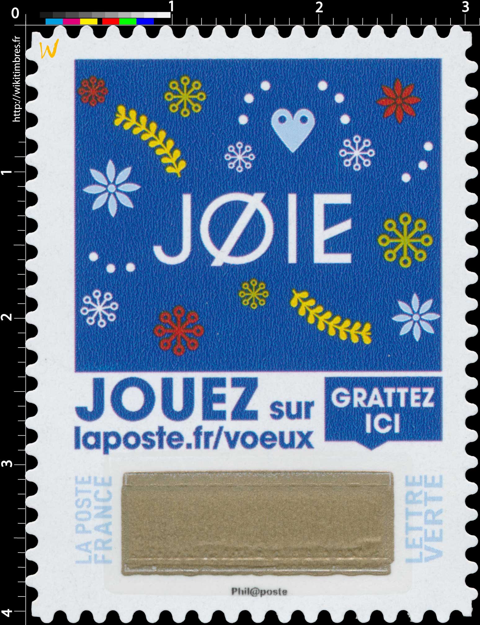  2018 Joie - Jouer sur laposte.fr/voeux - Gratter ici