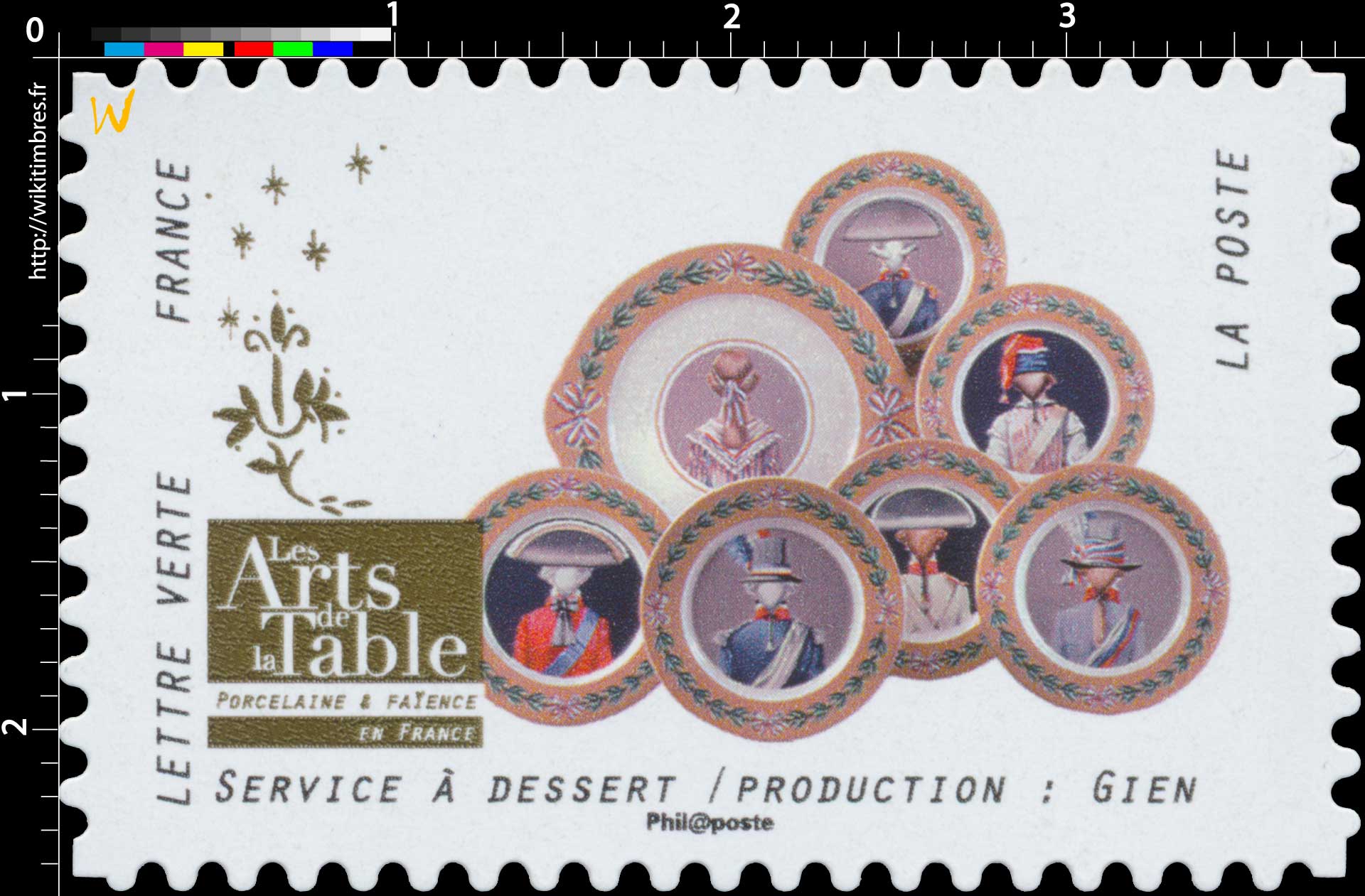 2018 Les Arts de la Table -  Porcelaine & Faïence - En France - Service à dessert / Production: Gien