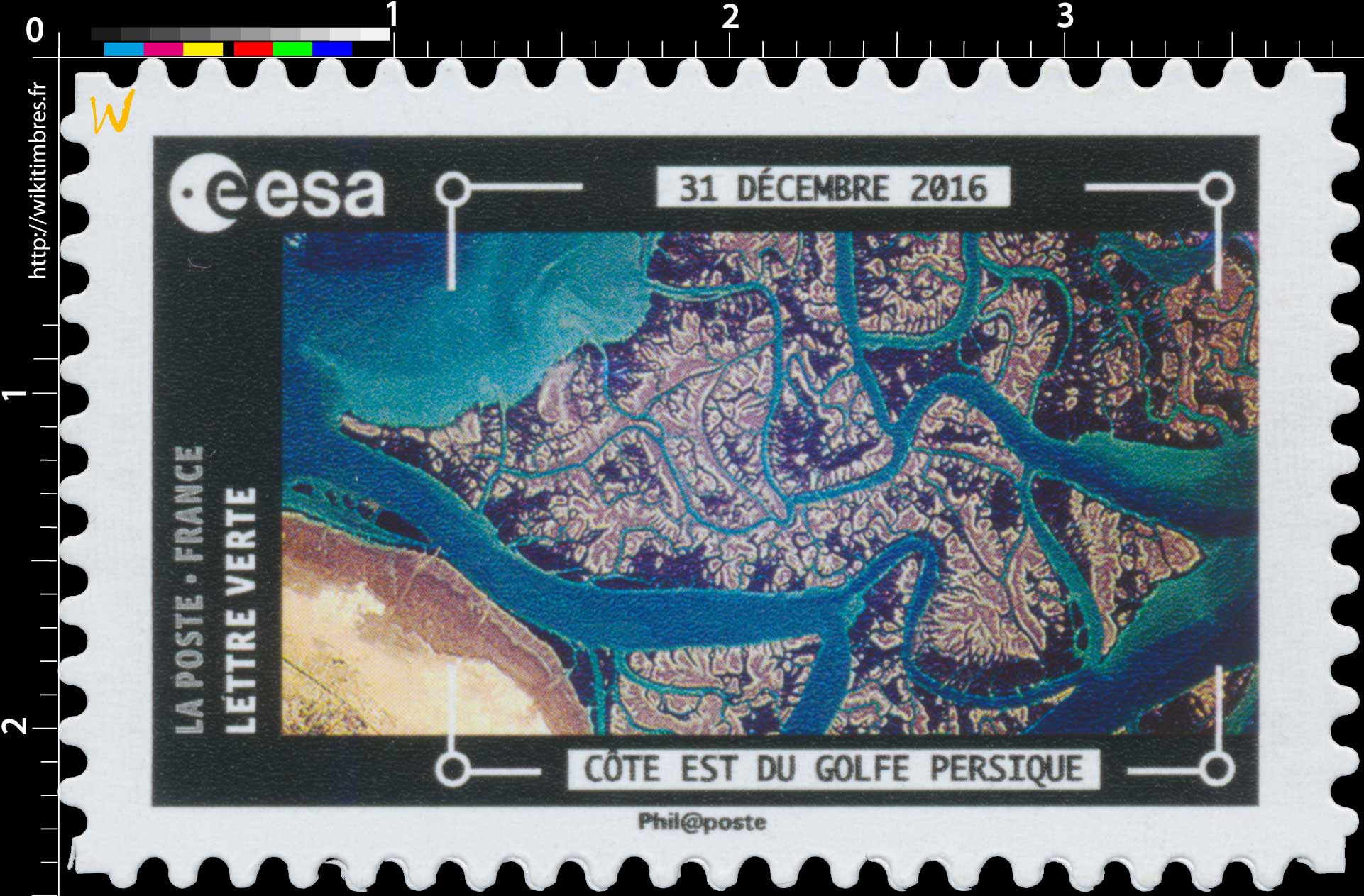 2018  ESA - 31 décembre 2016 - Côte est du golf Persique