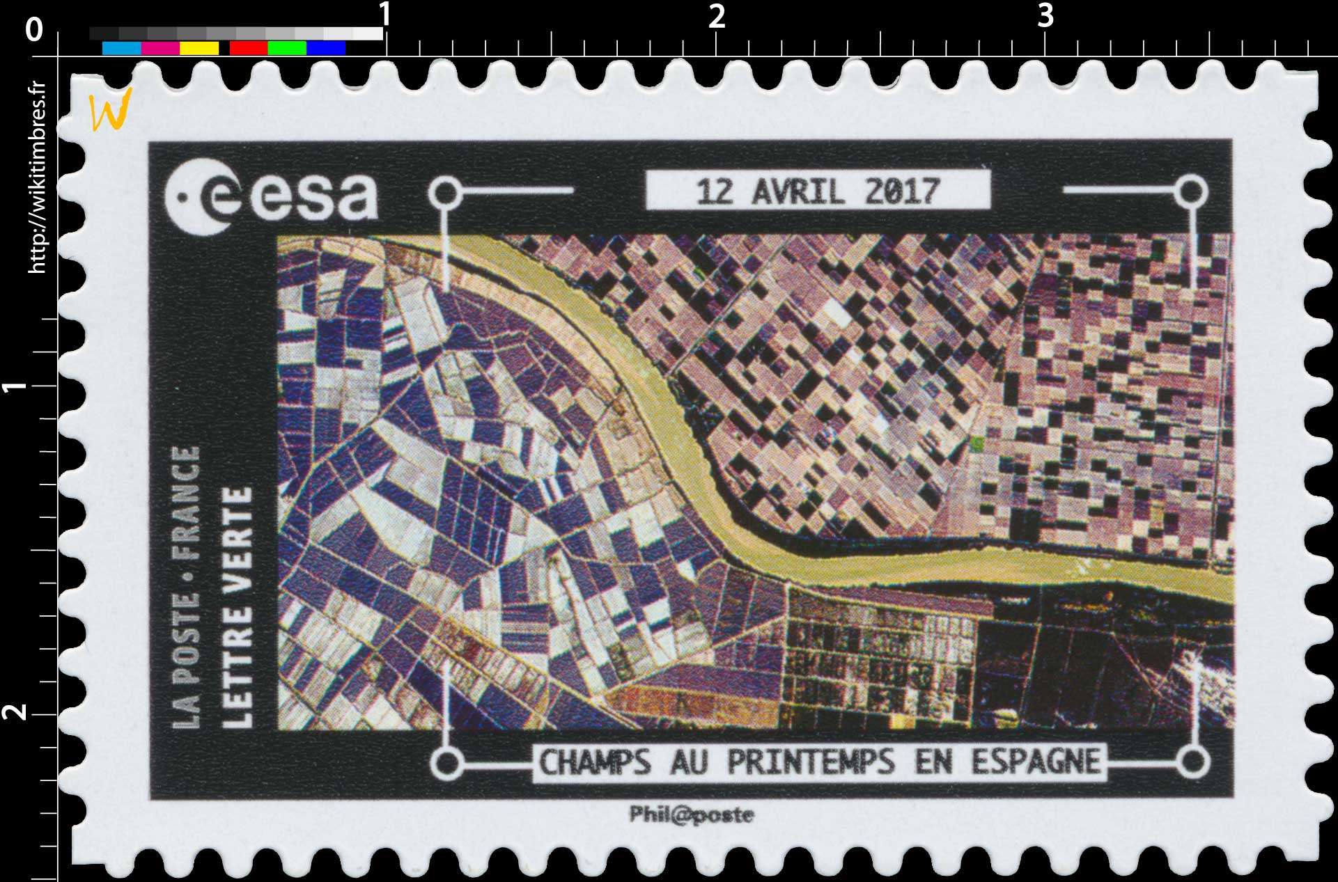 2018  ESA - 12 Avril 2017 - Champs au printemps en Espagne