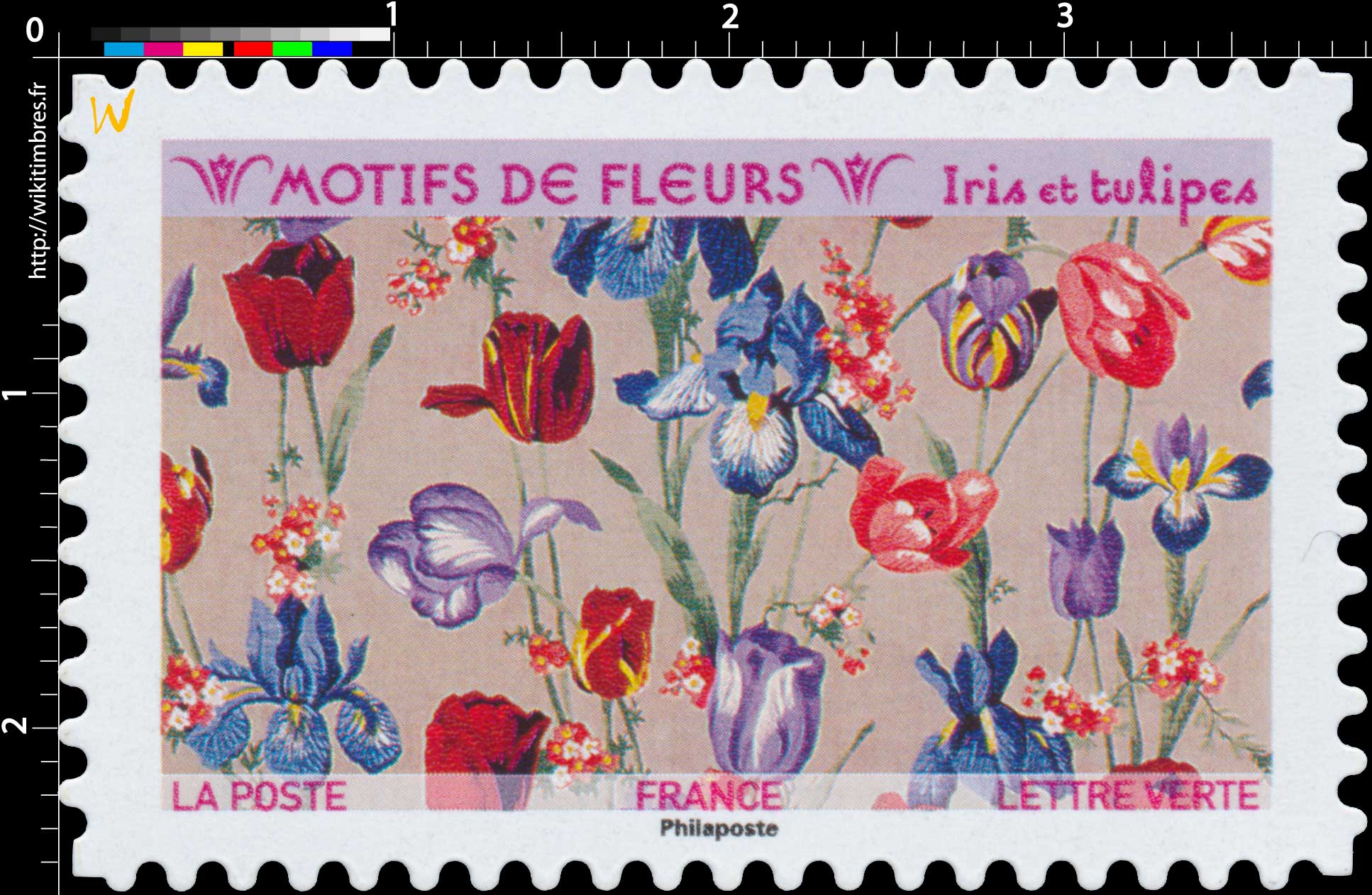2021 Motifs de fleurs - Iris et tulipes