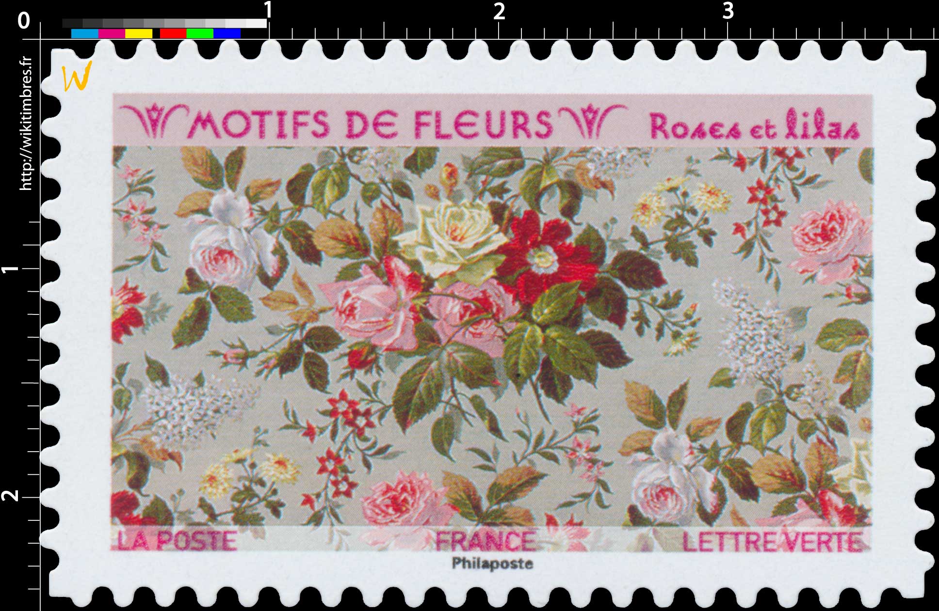 2021 Motifs de fleurs - Roses et lilas