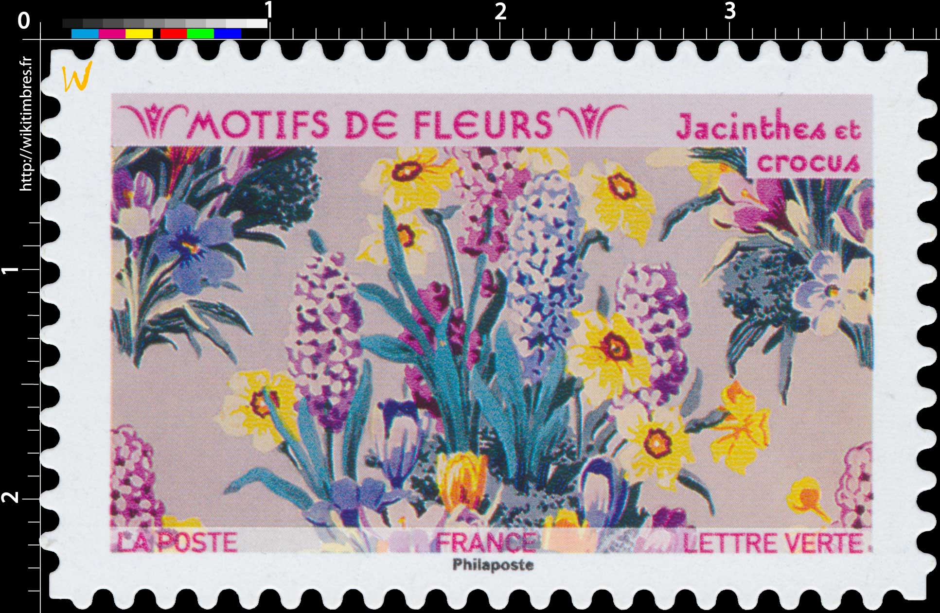 2021 Motifs de fleurs - Jacinthes et crocus