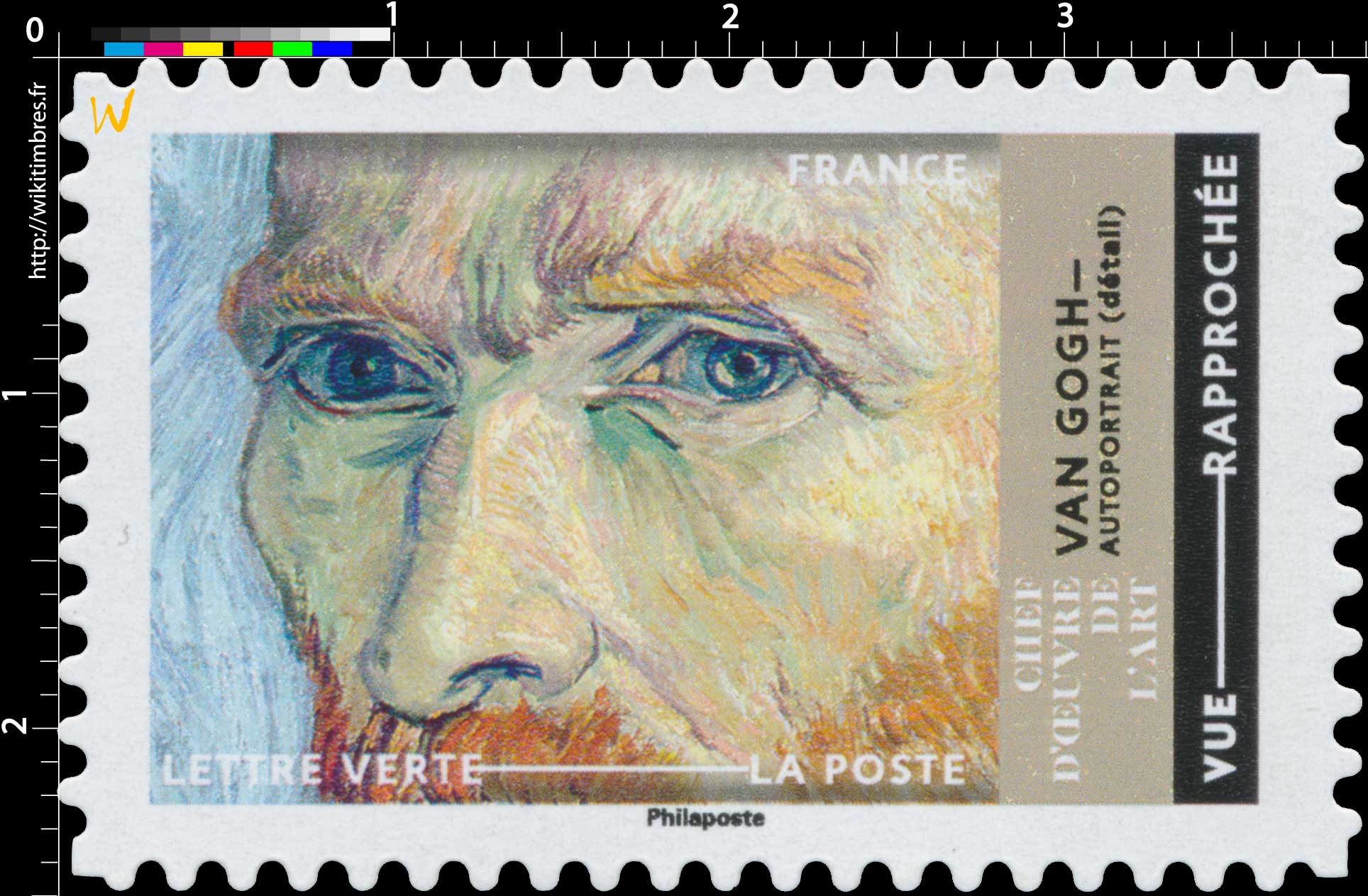 2022 CHEFS-D’OEUVRE DE L’ART - Van Gogh Autoportrait (détail)