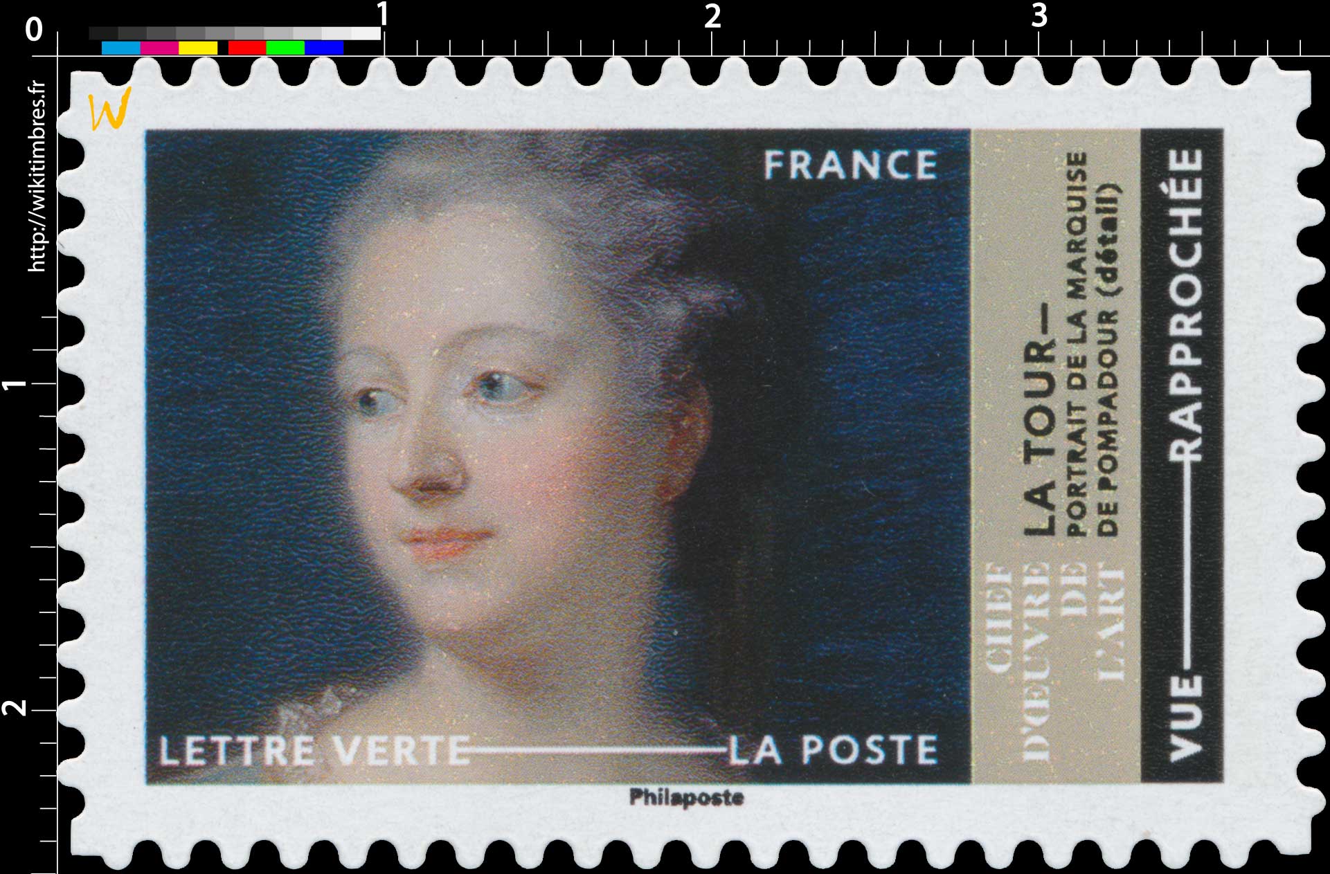 2022 CHEFS-D’OEUVRE DE L’ART - Quentin De La Tour Portrait de la Marquise de Pompadour (détail)
