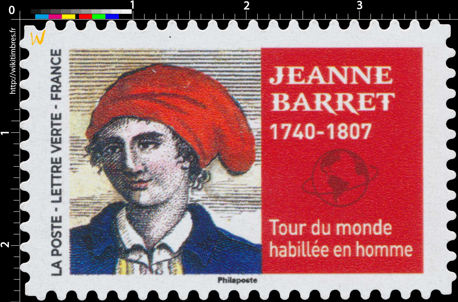 2022 Jeanne Barret 1740 - 1807 -  Tour du monde habillée en homme