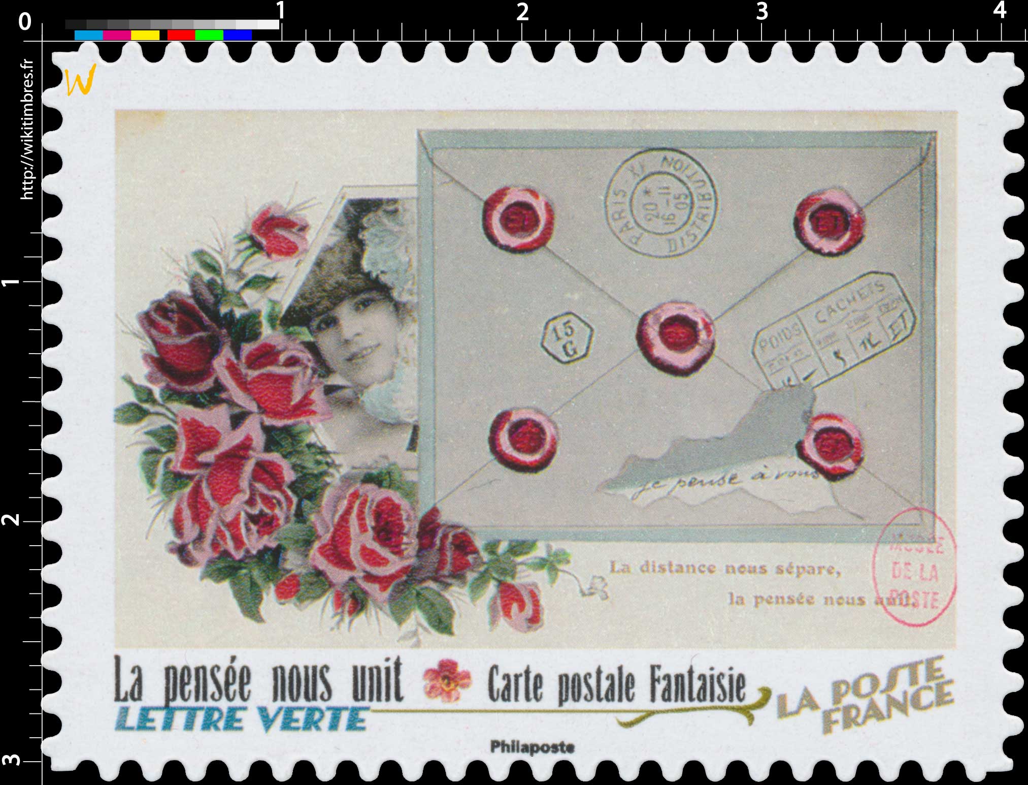 2022 La pensée nous unit - Carte postale fantaisie