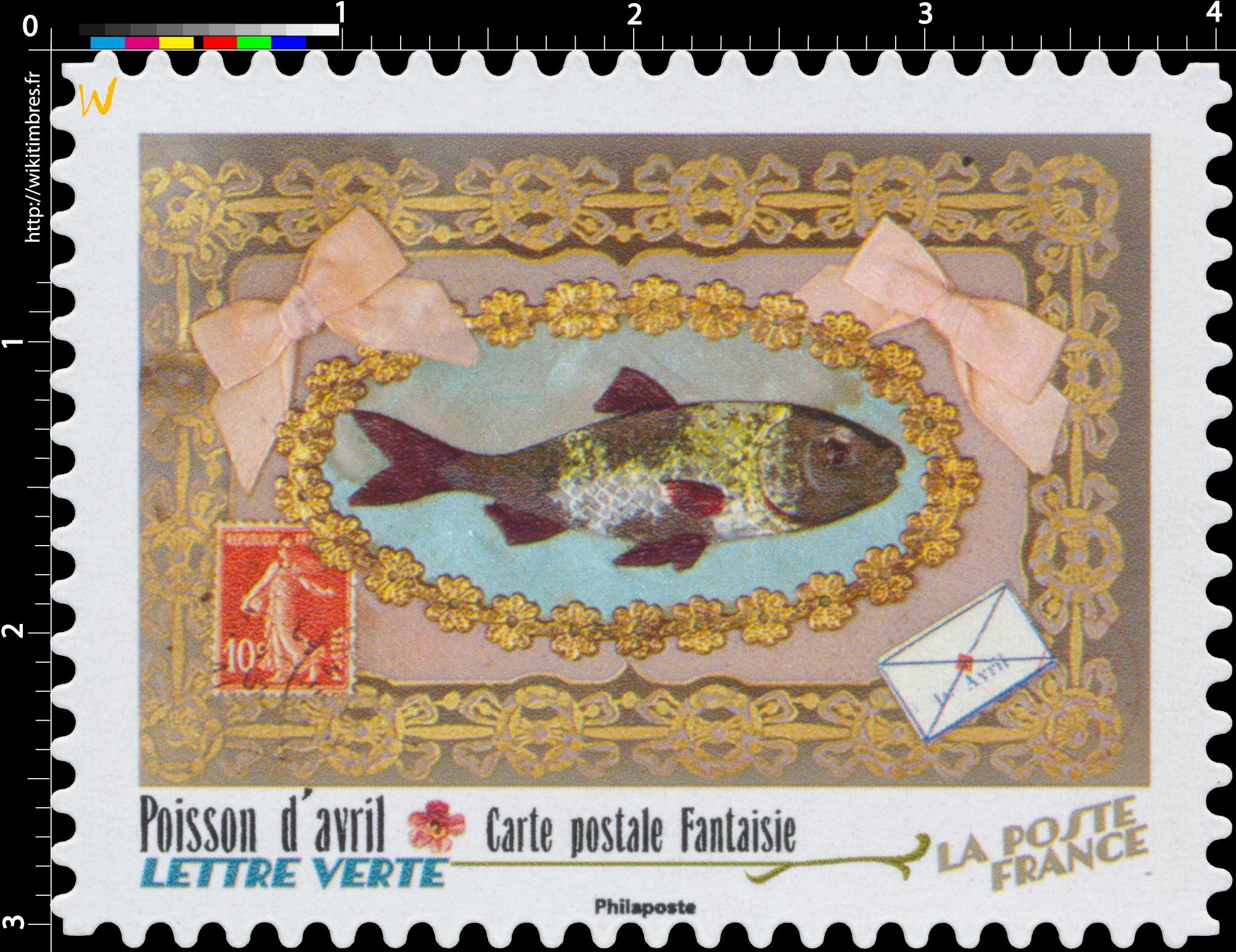 2022 Poisson d'avril - Carte postale fantaisie