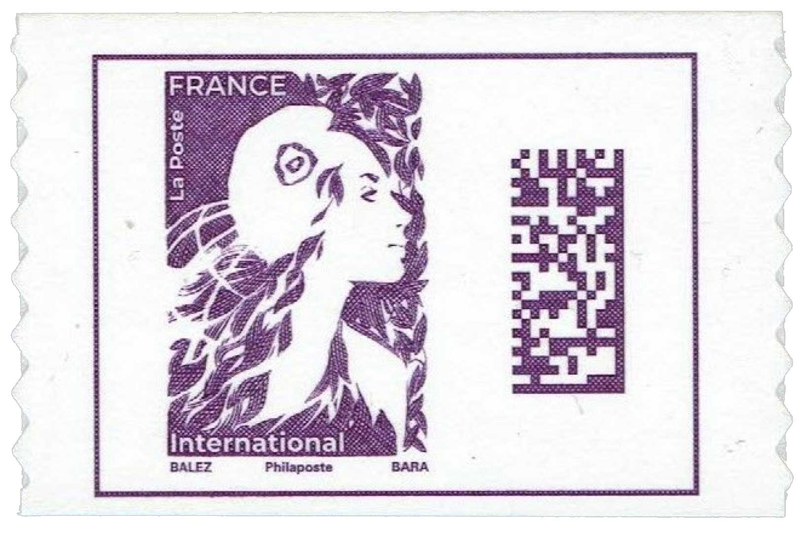 2023 Type Marianne de l'Avenir - international - Code Datamatrix