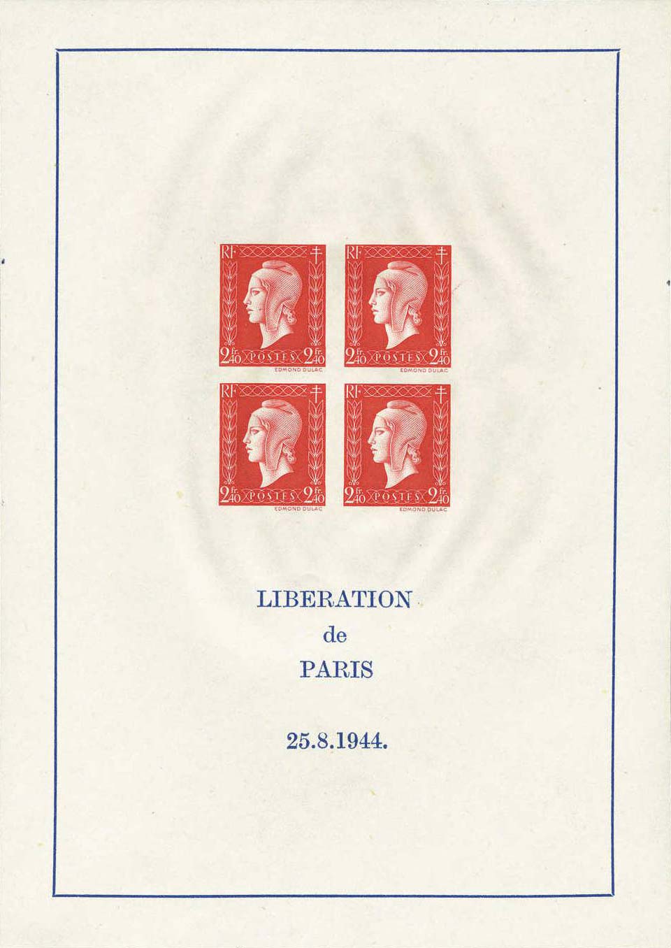 1945 LIBÉRATION de PARIS 25.8.1944