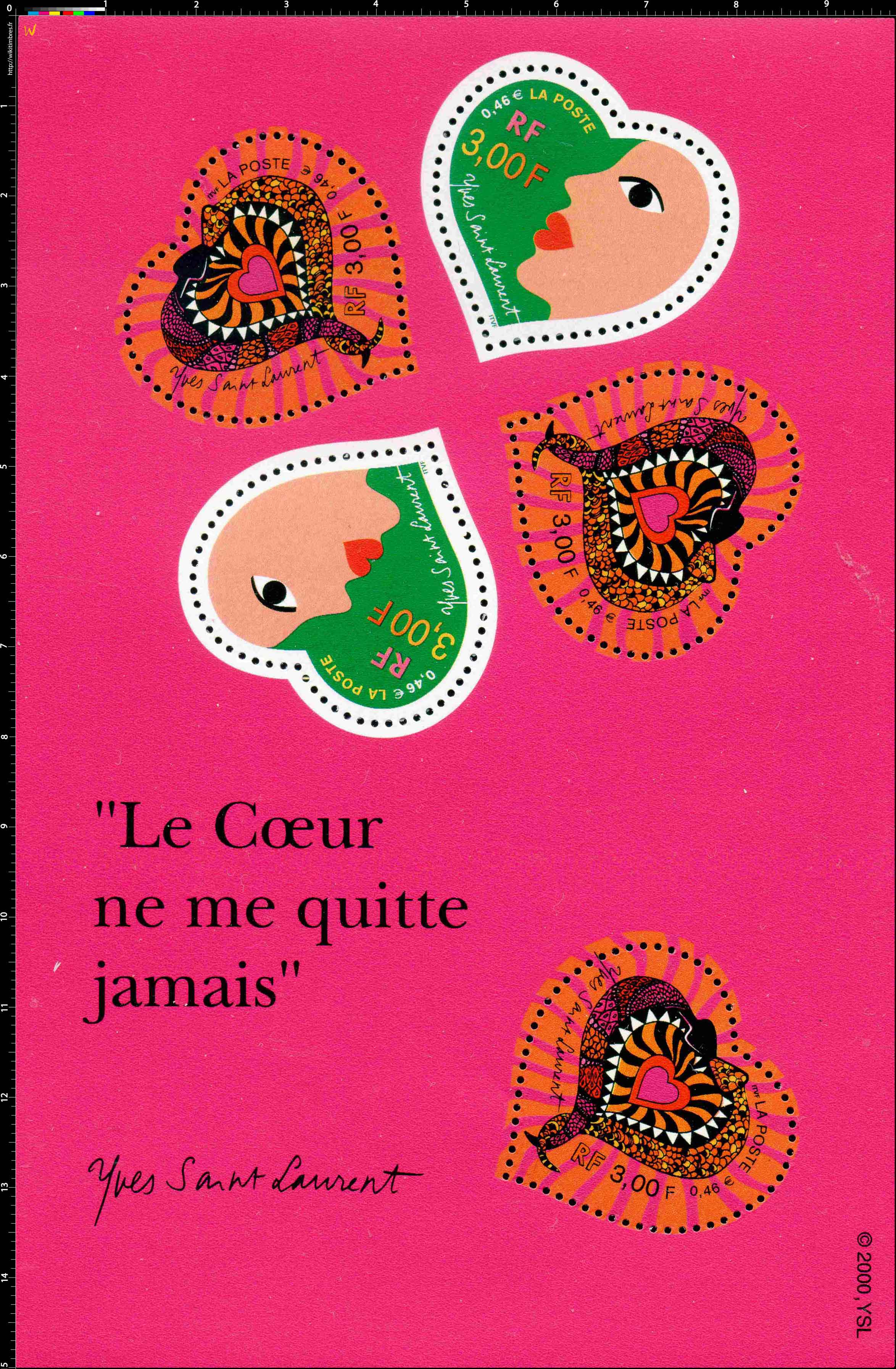 Le Cœur ne me quitte jamais Yves Saint Laurent