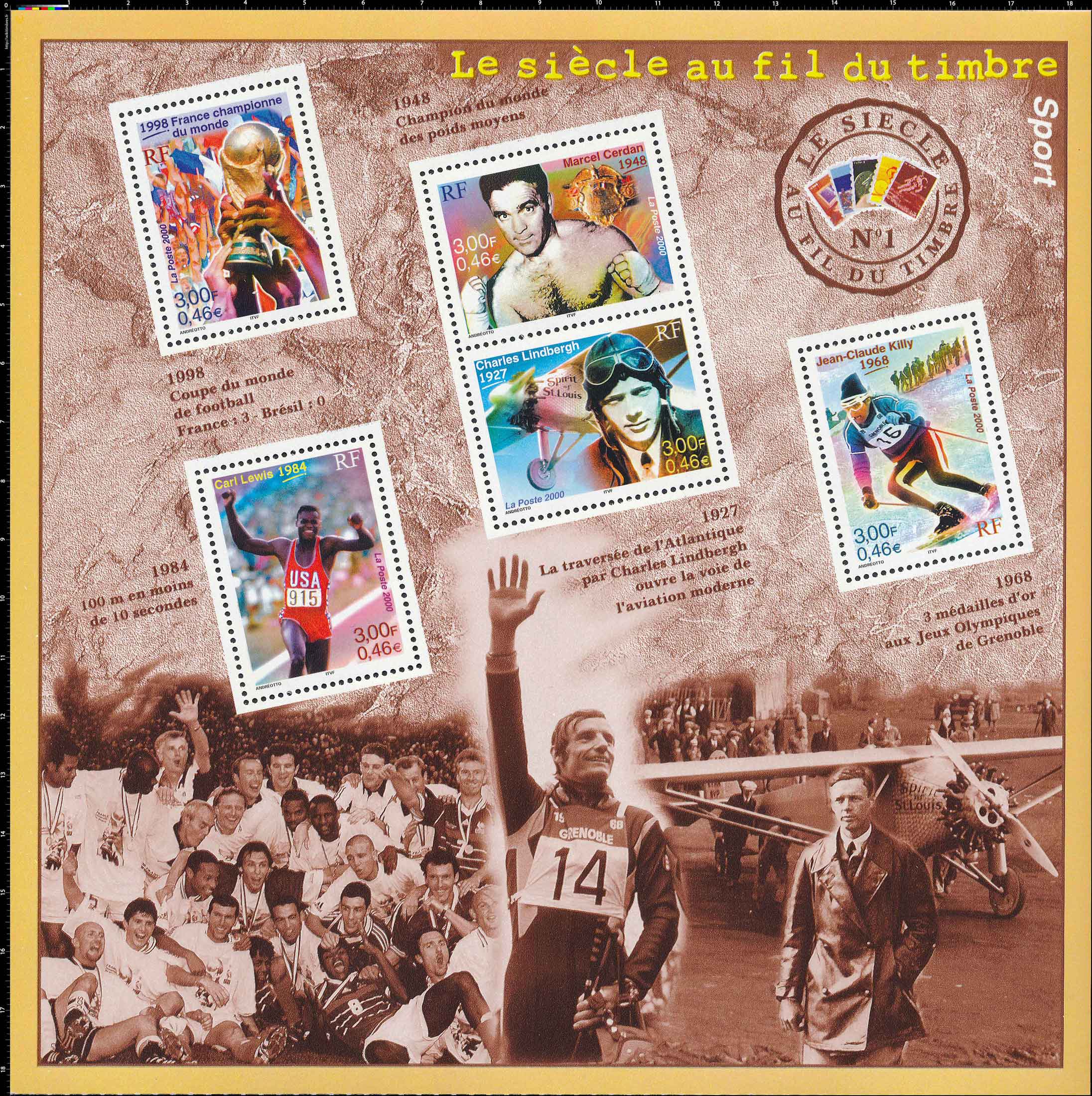 Le siècle au fil du timbre Sport