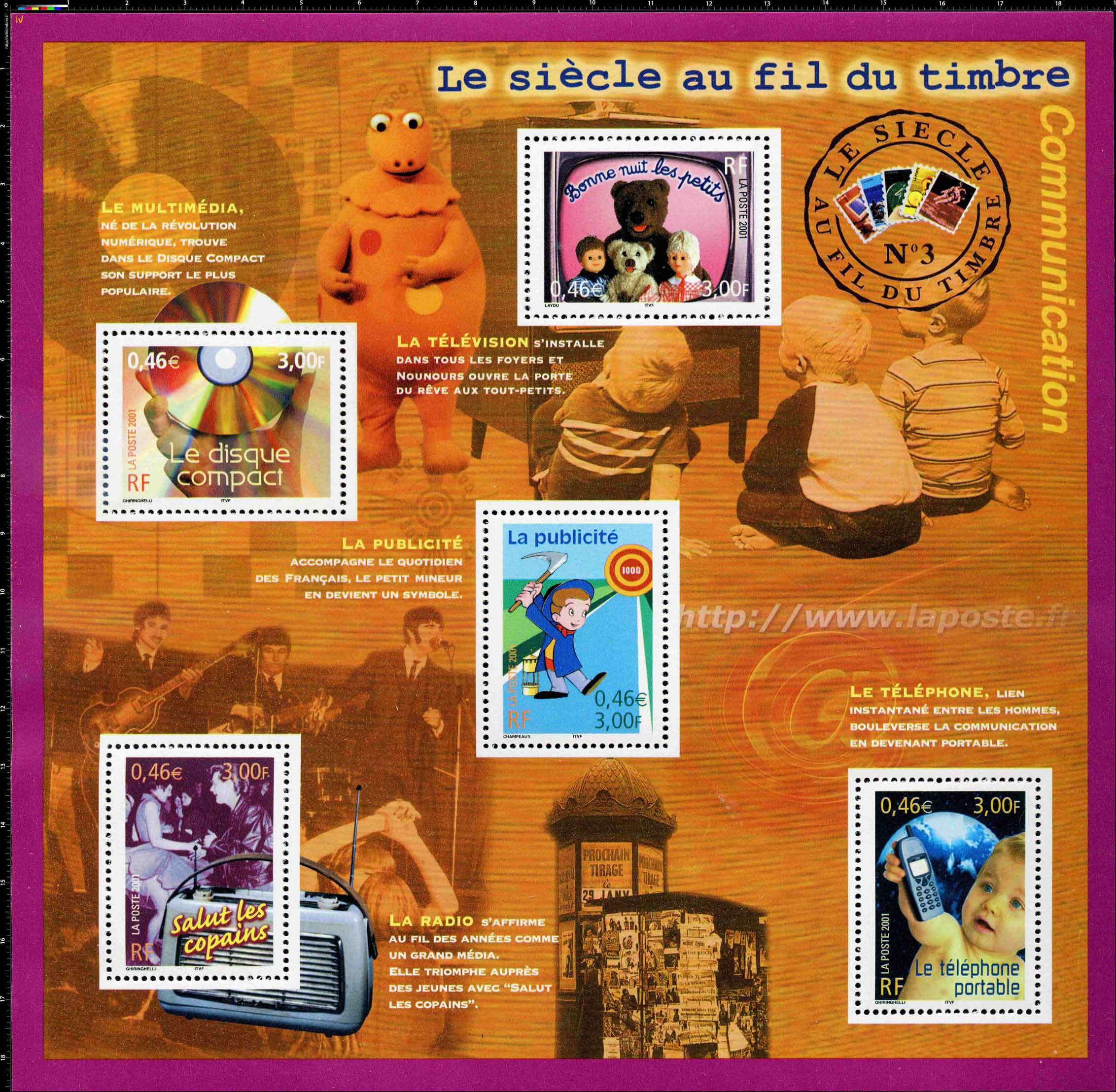 Le siècle au fil du timbre Communication