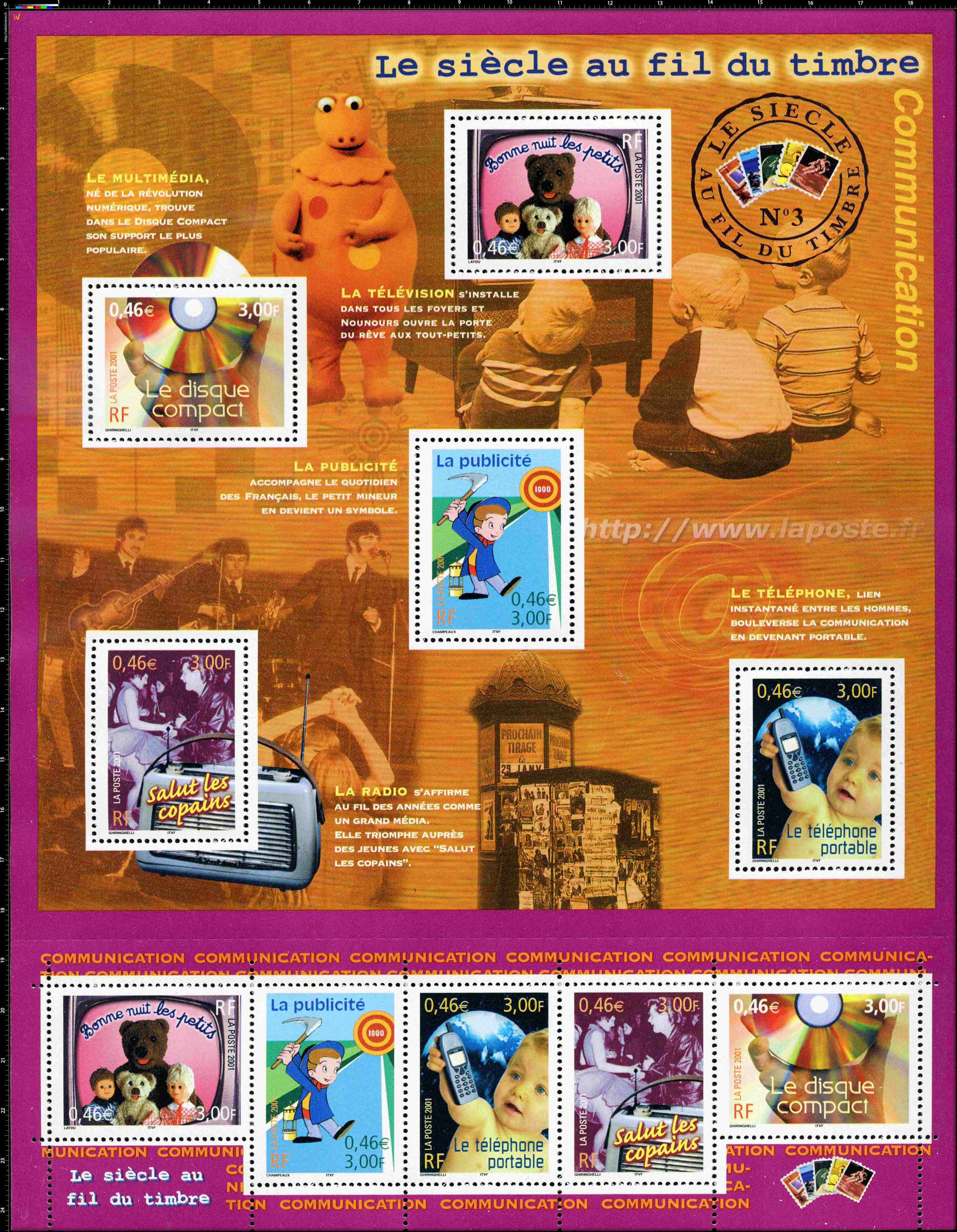 Le siècle au fil du timbre Communication