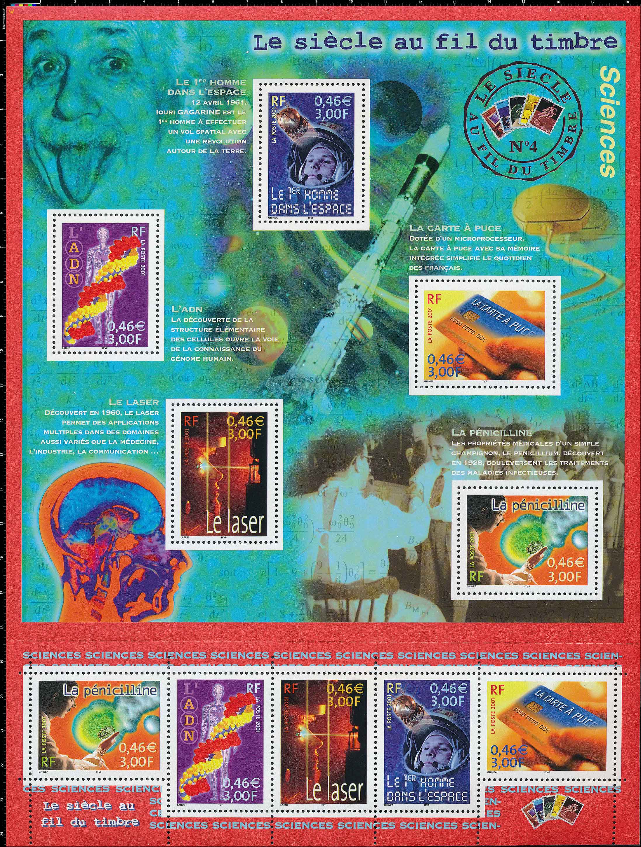 Le siècle au fil du timbre Sciences