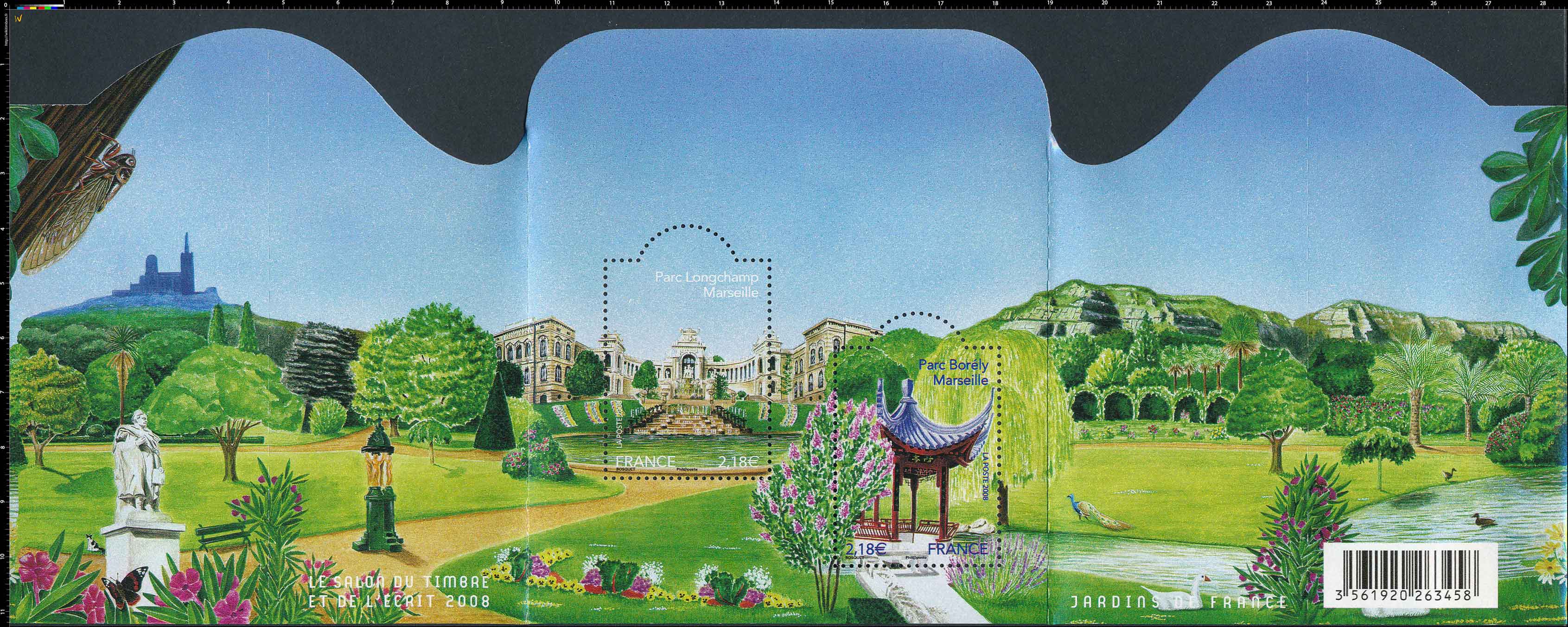 LE SALON DU TIMBRE ET DE L’ÉCRIT 2008 JARDINS DE FRANCE