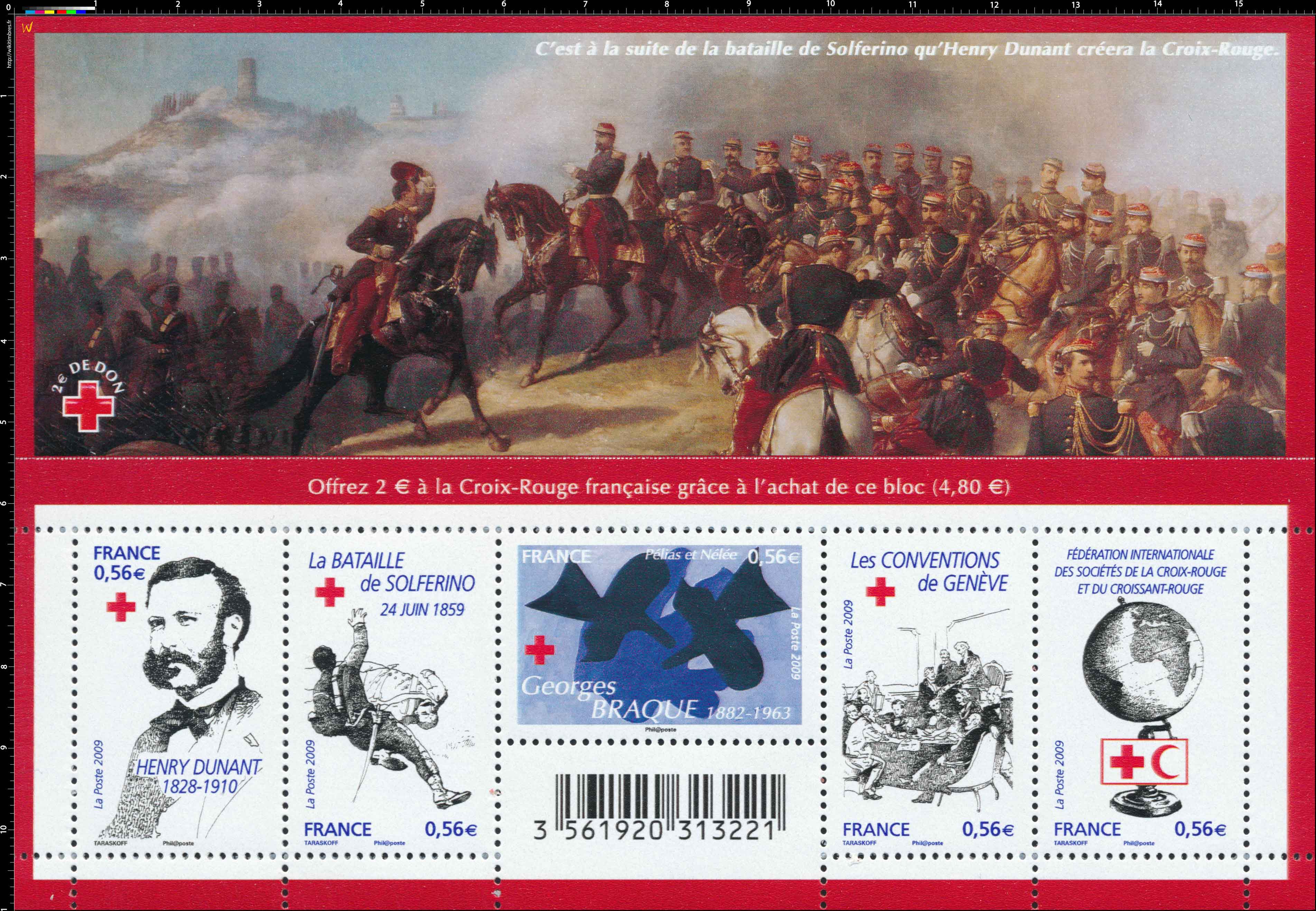 C'est à la suite de la bataille de Solferino qu'Henry Dunant créera la Croix-Rouge