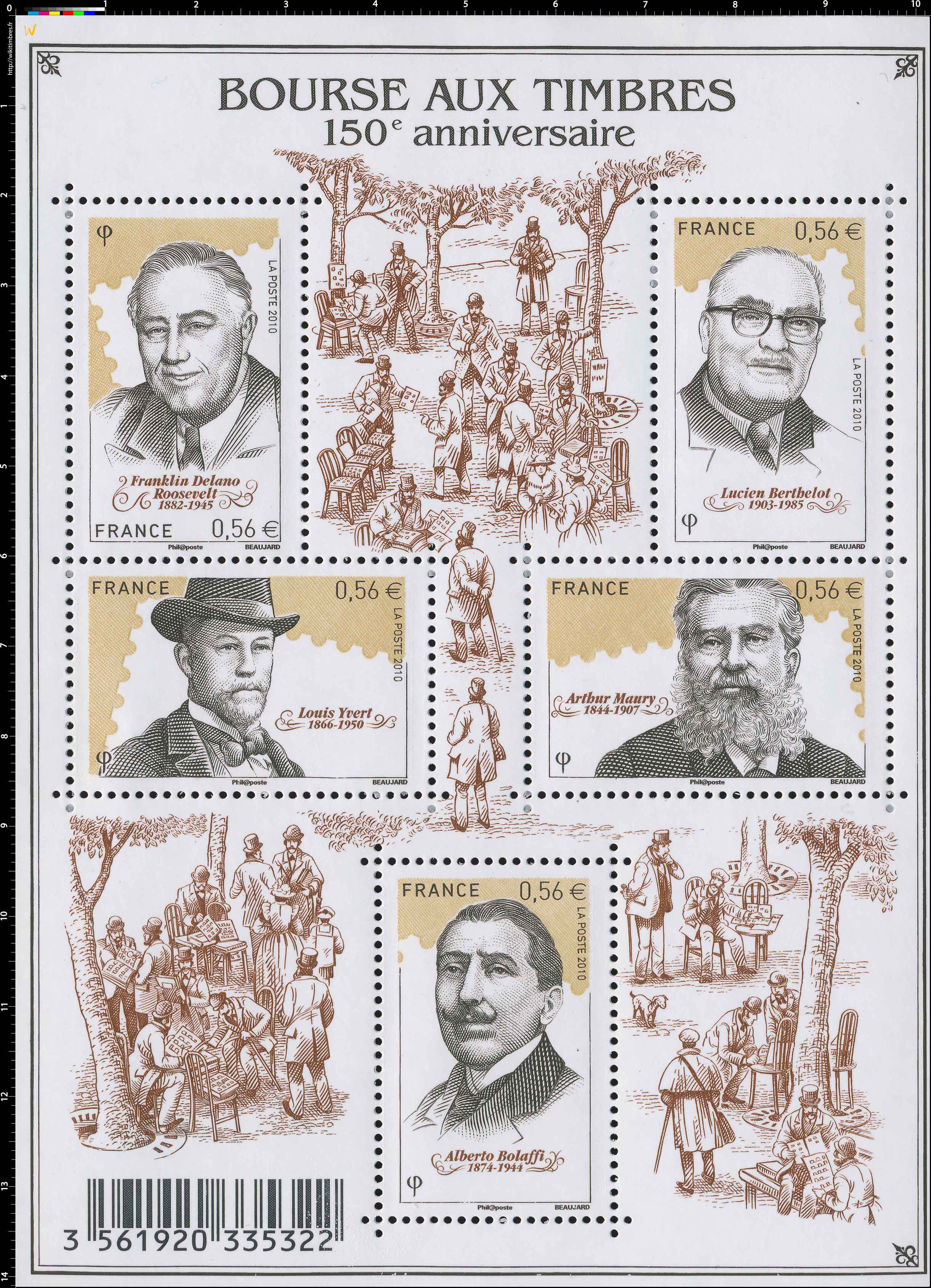 Bourse aux timbres - 150e anniversaire