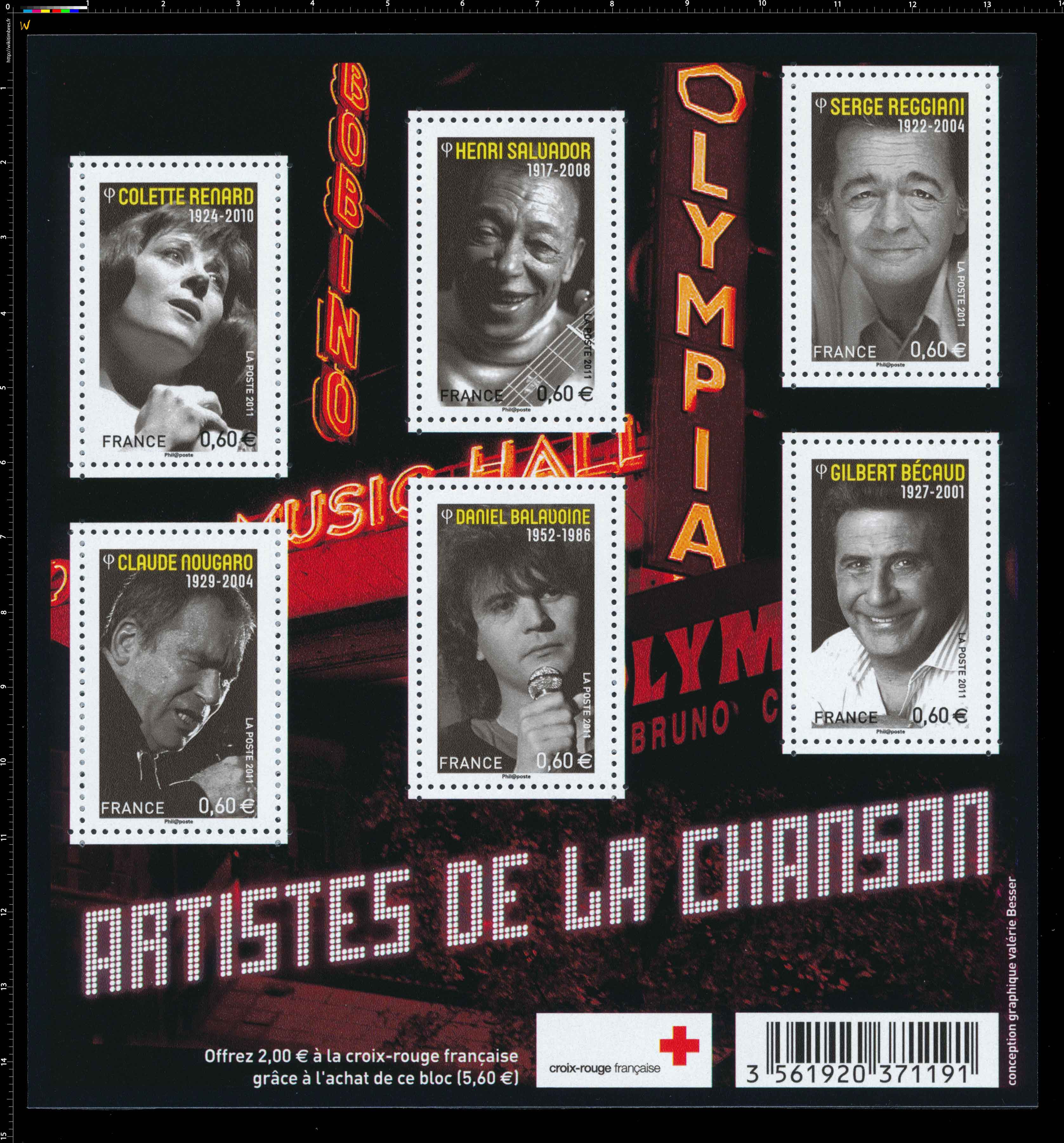 2011 Artistes de la chanson