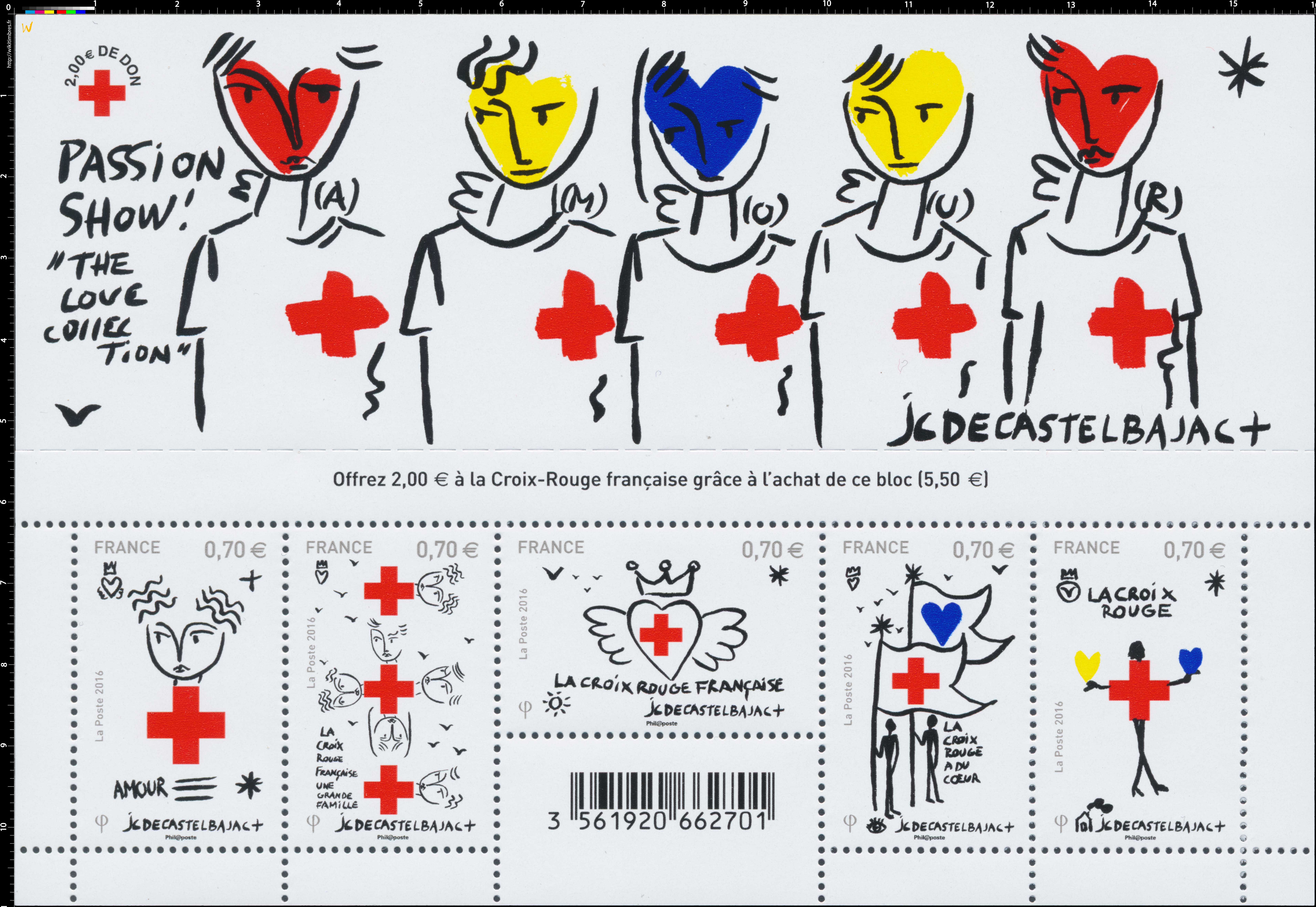2016 CROIX-ROUGE - Passion Show the love collection - JC de CASTELBAJAC